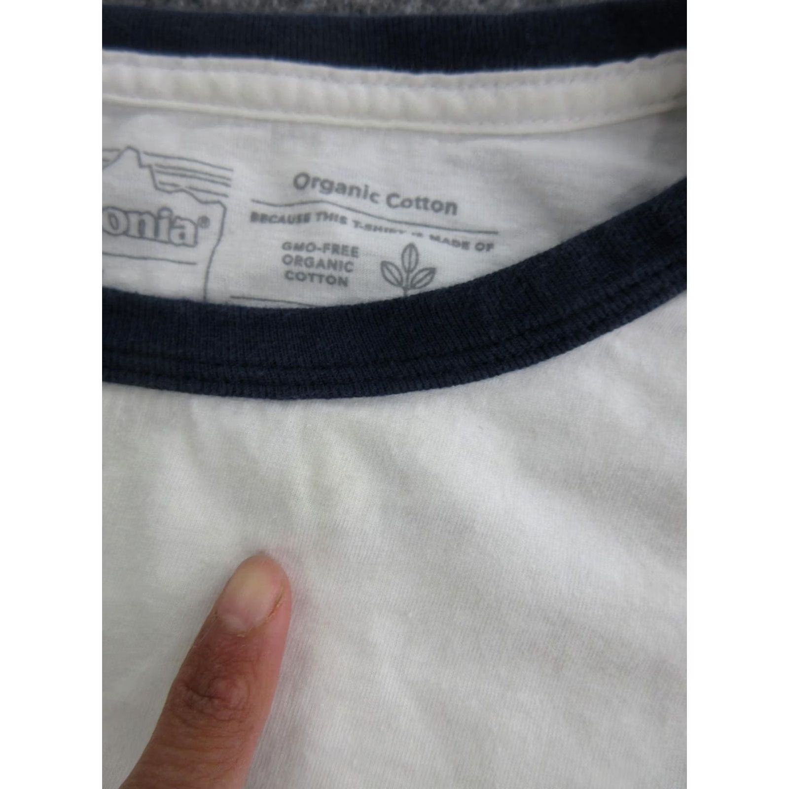 Patagonia Patagonia Shirt Mens Medium White Short Sleeve Crew Neck Ringer Tee Organic Cotton Jersey Casual Size US M / EU 48-50 / 2 - 5 Thumbnail