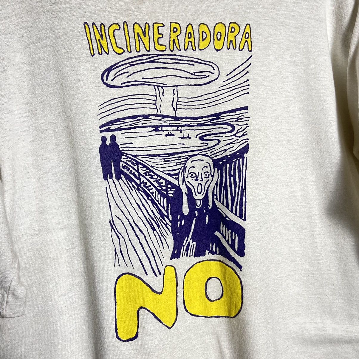 Vintage Vintage 80s The Scream Art Parody T-Shirt / Single Stitch Size US L / EU 52-54 / 3 - 2 Thumbnail