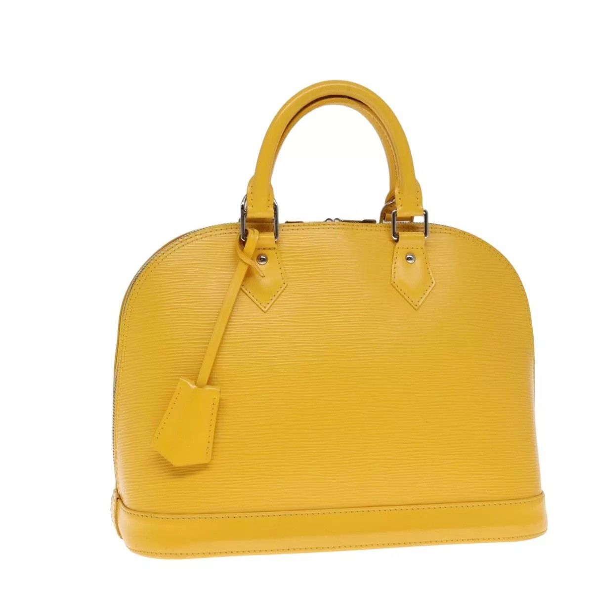 Louis Vuitton LOUIS VUITTON Epi Alma PM Hand Bag Yellow Citron Size ONE SIZE - 1 Thumbnail