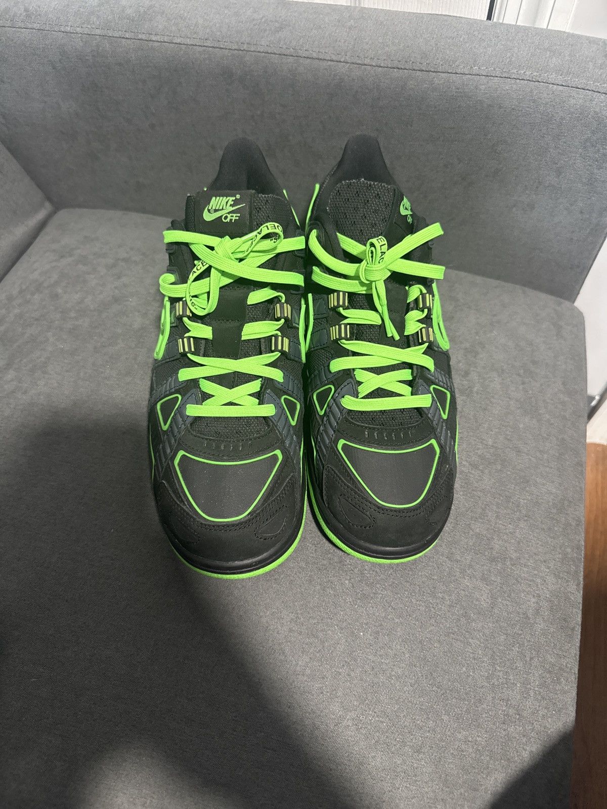 Nike × Off-White × Virgil Abloh Nike Air Rubber Dunk OW “Green Strike” Size US 10 / EU 43 - 1 Thumbnail