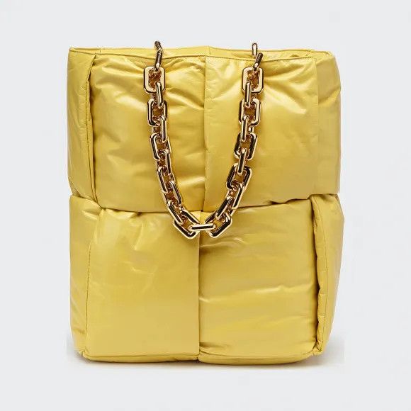 Bottega Veneta O1N1Vont0625 Size: Os / Chain Tote Bag In Yellow, Women's