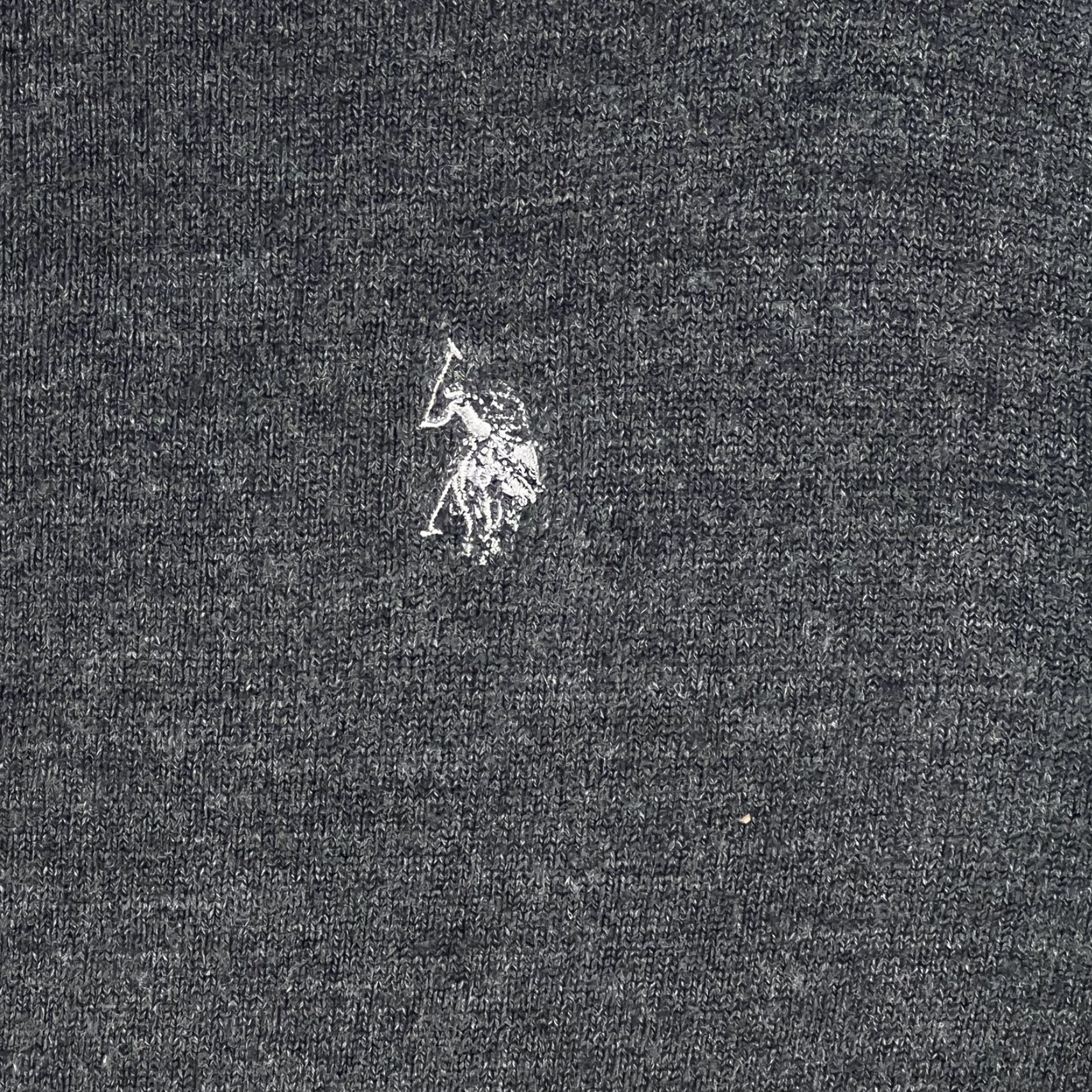 Vintage US Polo Assn. Pullover Sweater XL Gray 1/4 Zip Mock Neck Long Sleeve Classic Mens Size US XL / EU 56 / 4 - 4 Thumbnail
