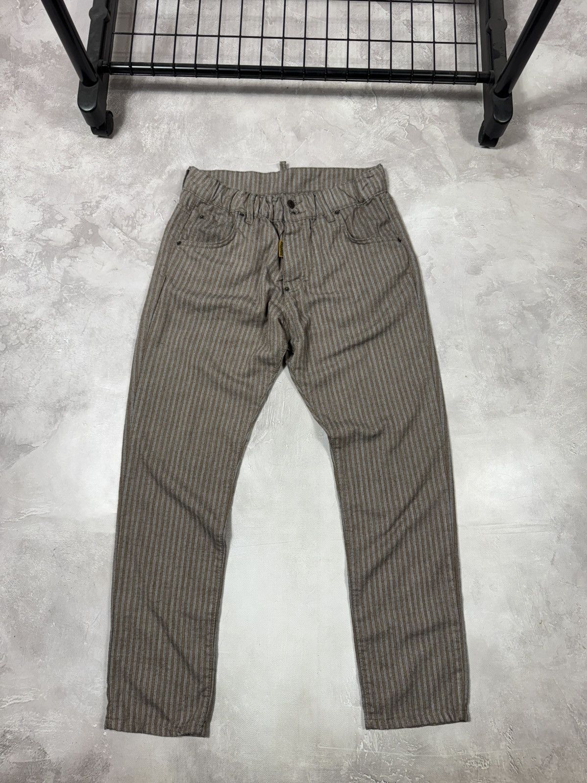Dsquared2 Vintage Dsquared2 Striped Y2k Pants Size US 34 / EU 50 - 1 Thumbnail