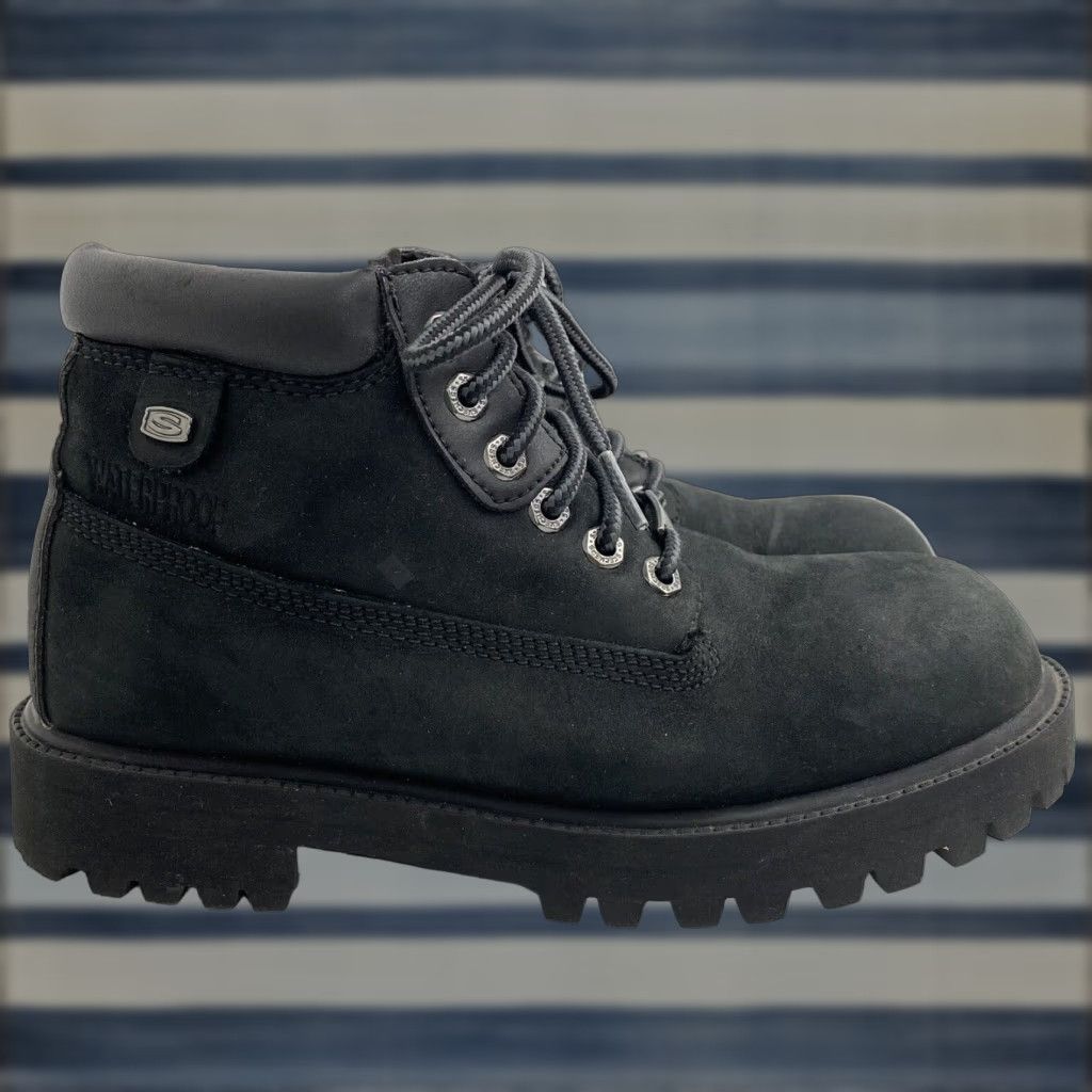 SKECHERS Verdict Chukka Boots Size Men's Black Leather