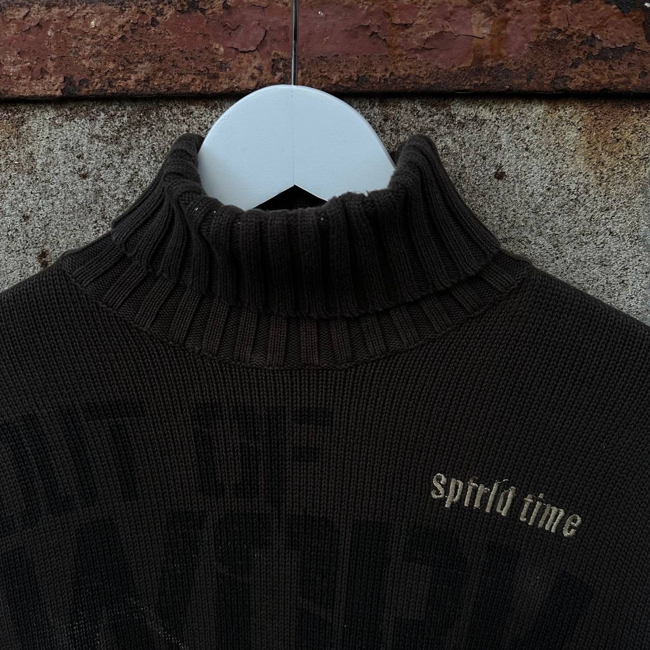 CCP (Crazy Character Print) Vintage Knit Sweater Springfield Grunge Archive Y2K 00s USA Size US M / EU 48-50 / 2 - 6 Thumbnail