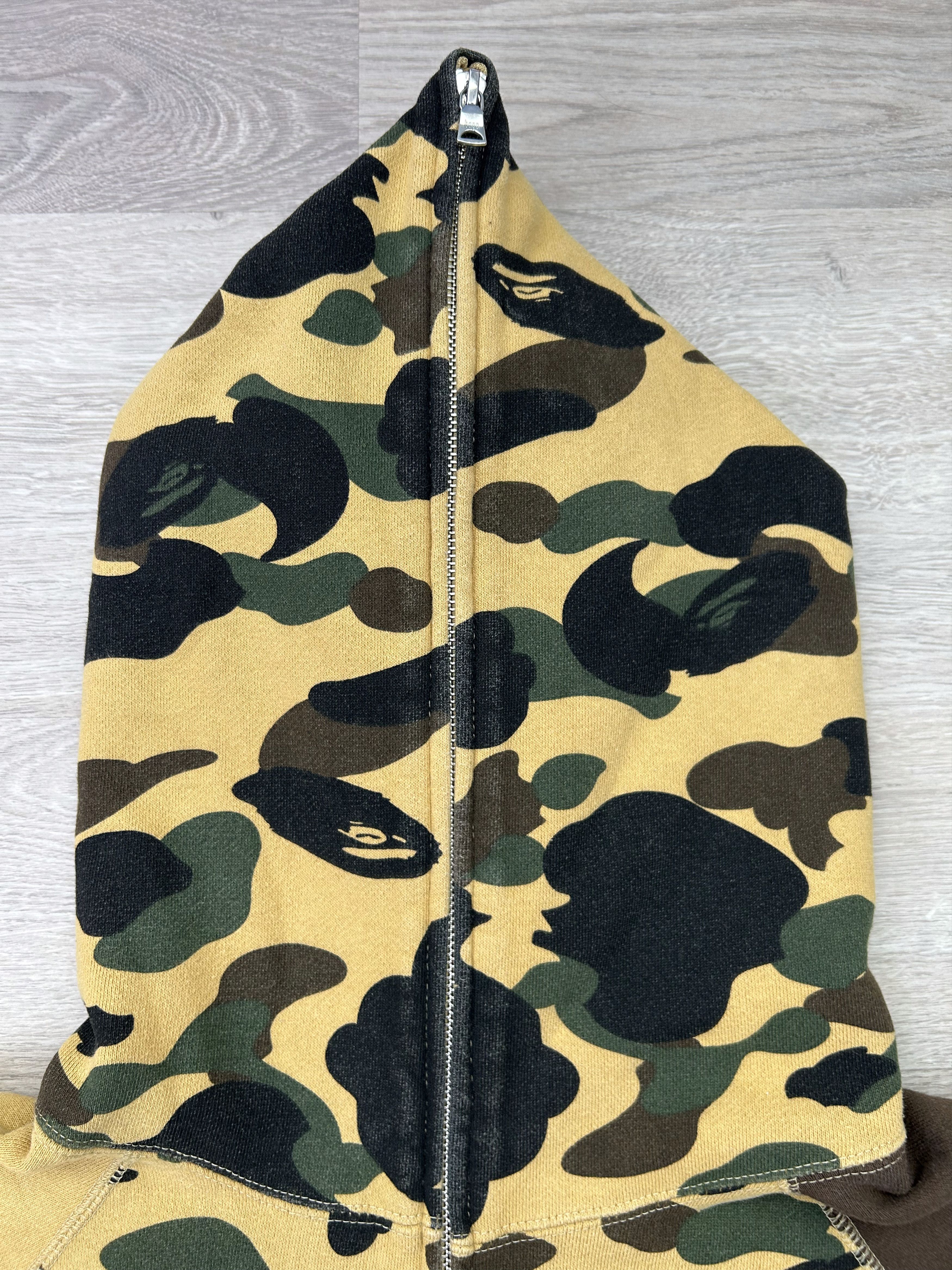 Bape BAPE 1st Camo Crazy College Full Zip Hoodie [Size L] Size US L / EU 52-54 / 3 - 5 Thumbnail
