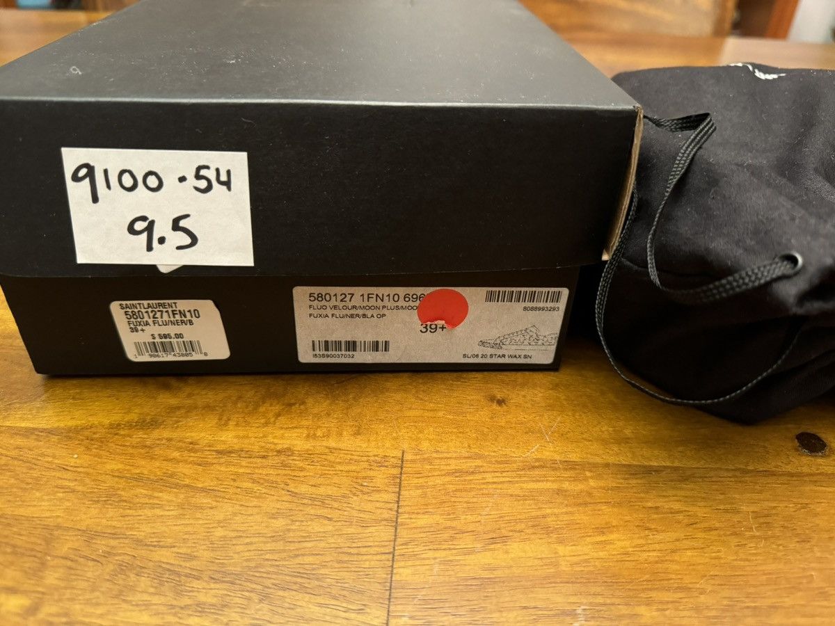 Saint Laurent Paris Saint Laurent SL/06 Star Classic Low Top Pink Sneakers Size US 9.5 / IT 39.5 - 8 Thumbnail
