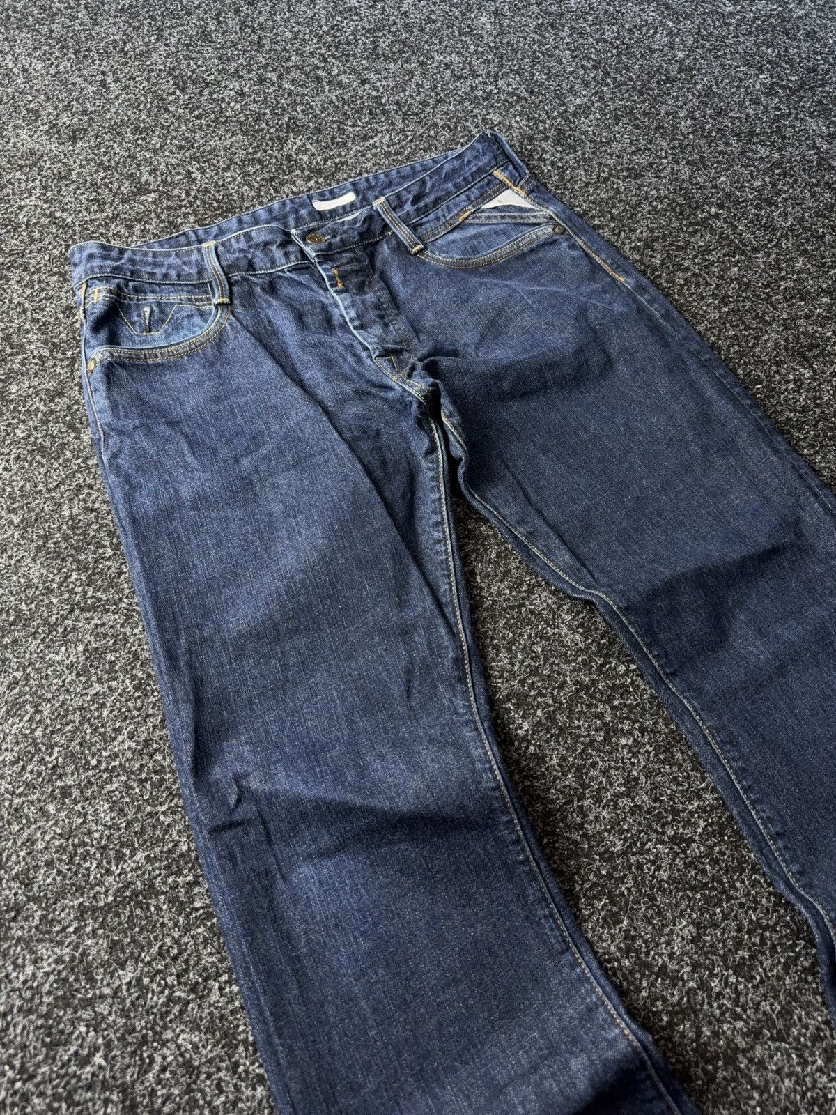 Replay Luxury 00s Replay Blue Denim pants Jeans Vintage Italy Size US 34 / EU 50 - 3 Thumbnail