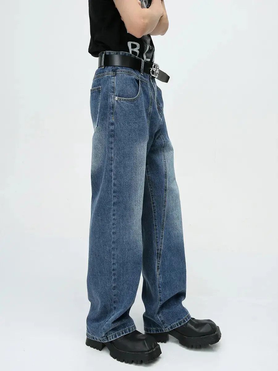 Japanese Brand Retro loose straight leg jeans Size US 32 / EU 48 - 3 Thumbnail