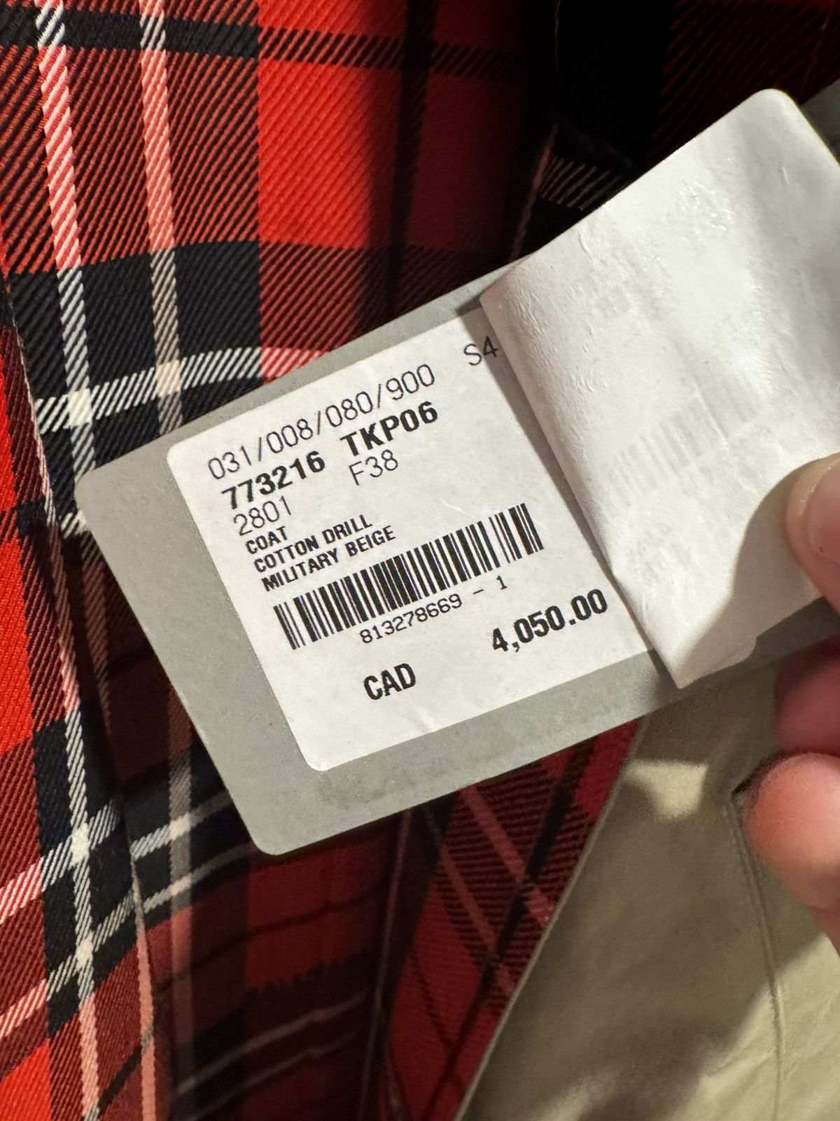 Balenciaga NWT Balenciaga FW20 Garde-Robe Plaid-Lined Trench Coat F38 Size S / US 4 / IT 40 - 15 Thumbnail