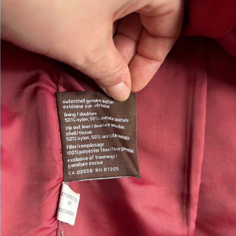 Danier Danier Red Soft Leather Coat Size M / US 6-8 / IT 42-44 - 5 Thumbnail