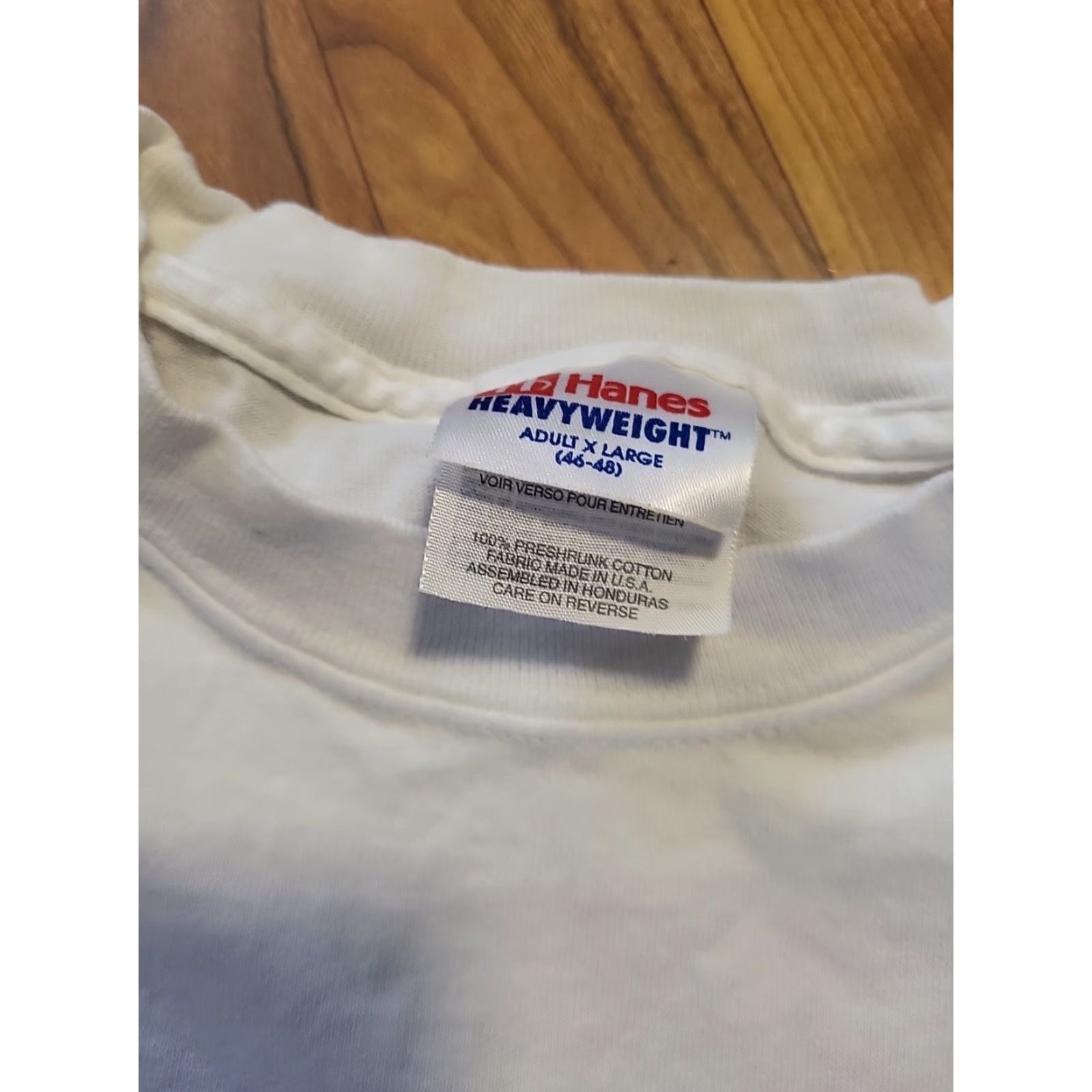 Hanes VINTAGE Hanes T shirt Rock n Roll XL White 2000s Men Graphic Tee Crew Neck Short Sleeve Vinyl Frank Lloyd Wright Size US XL / EU 56 / 4 - 4 Thumbnail