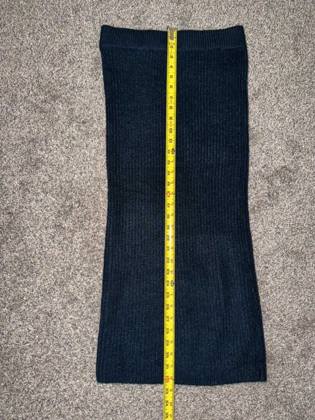 Asos ASOS Design Knit Midi Skirt in Dark Navy (US 4) Size 27" / US 4 / IT 40 - 7 Thumbnail