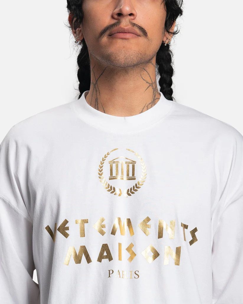 Vetements o1y0924 T-Shirt in White Size US XS / EU 42 / 0 - 3 Thumbnail