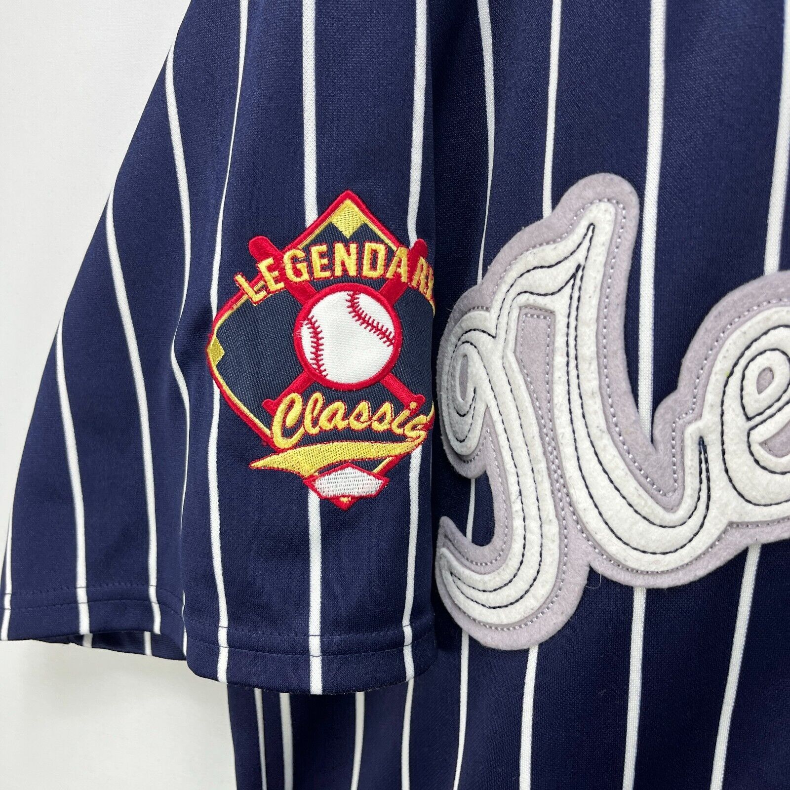 Vintage Vintage 90s New York Baseball Jersey Pinstripe XL Classic Size US XL / EU 56 / 4 - 6 Thumbnail
