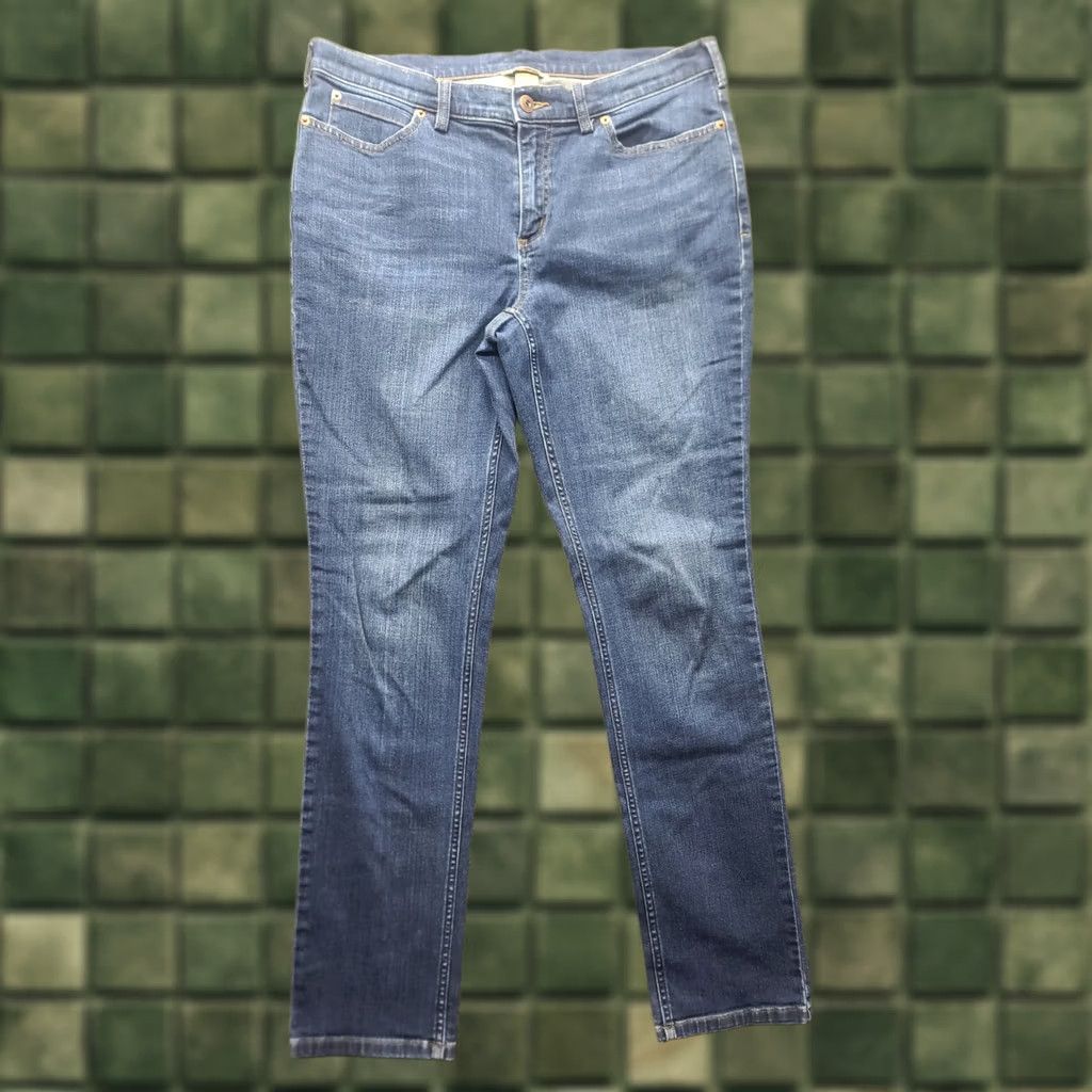CO Duluth Trading Co Jeans Womens 12x33 DuluthFlex Tapered Leg Workwear Gorpcore Denim Size 34" / US 12 / IT 48 - 1 Thumbnail