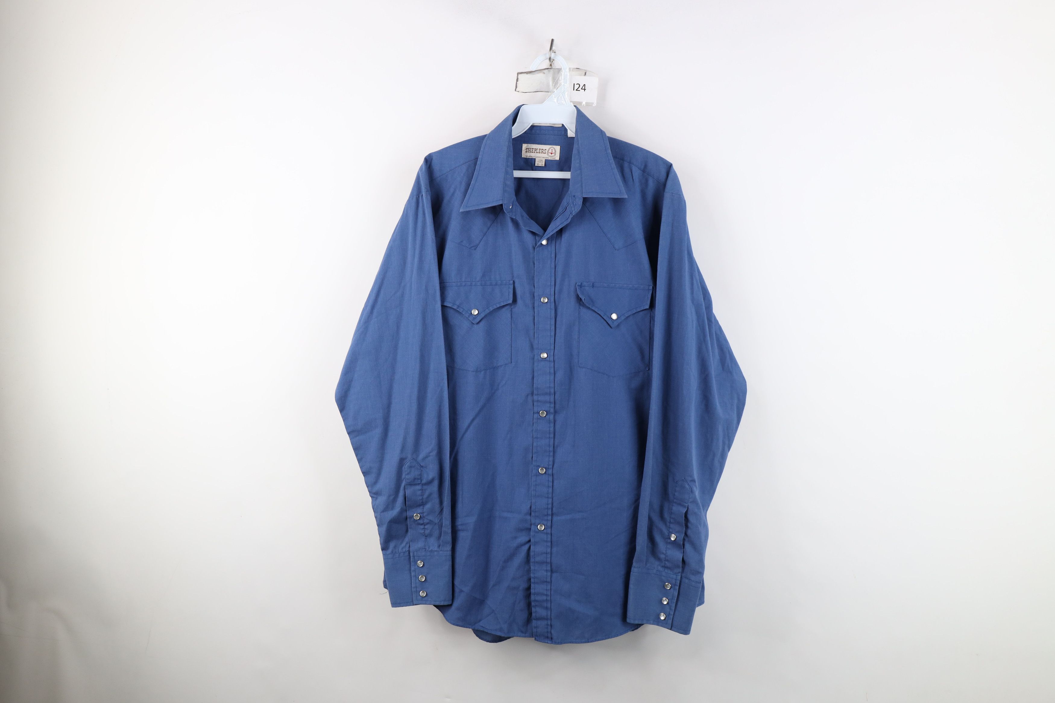 Vintage Vintage 90s Streetwear Cowboy Rodeo Button Shirt Blue Size US M / EU 48-50 / 2 - 1 Thumbnail