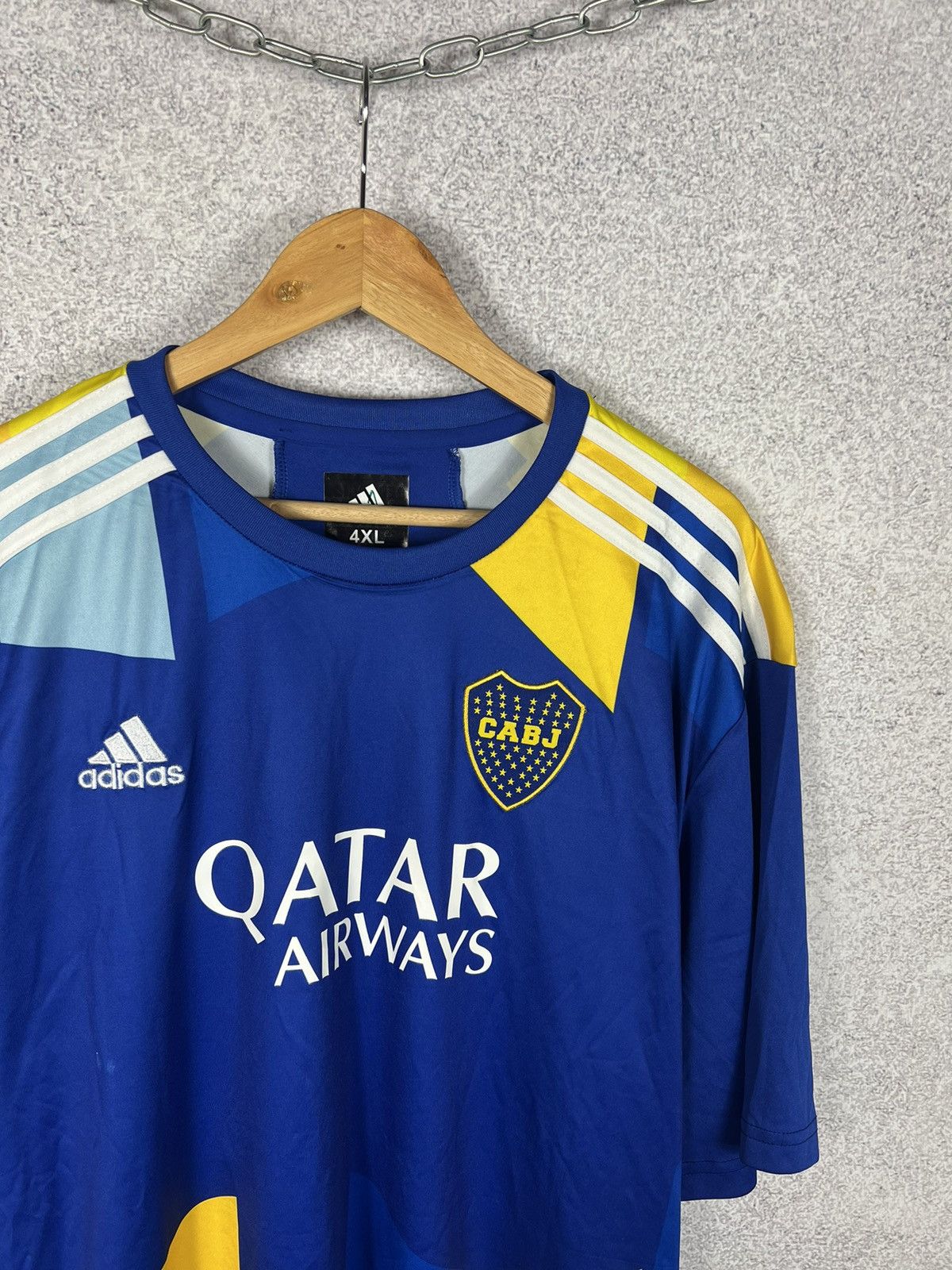 Adidas Adidas Boca Juniors Carlitos #10 Tevez Soccer Jersey 4XL Size US XXL / EU 58 / 5 - 3 Thumbnail