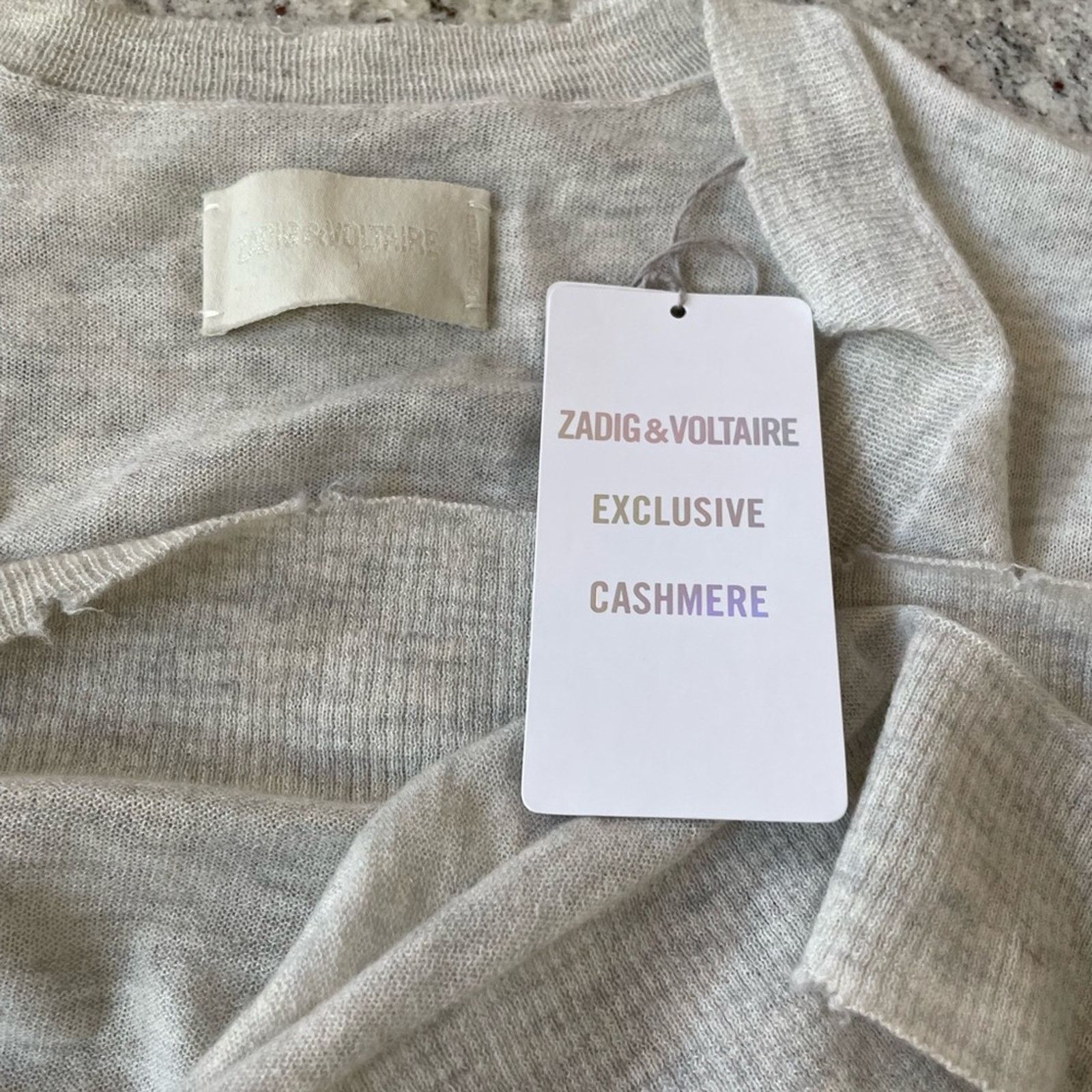 Zadig & Voltaire Happy Cp Cashmere Sweater from Zadig & Voltaire Size L / US 10 / IT 46 - 10 Thumbnail