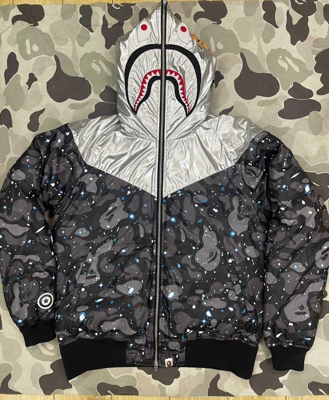 Bape Bape Shark Denim Designer Casual Size US 34 / EU 50 - 1 Thumbnail
