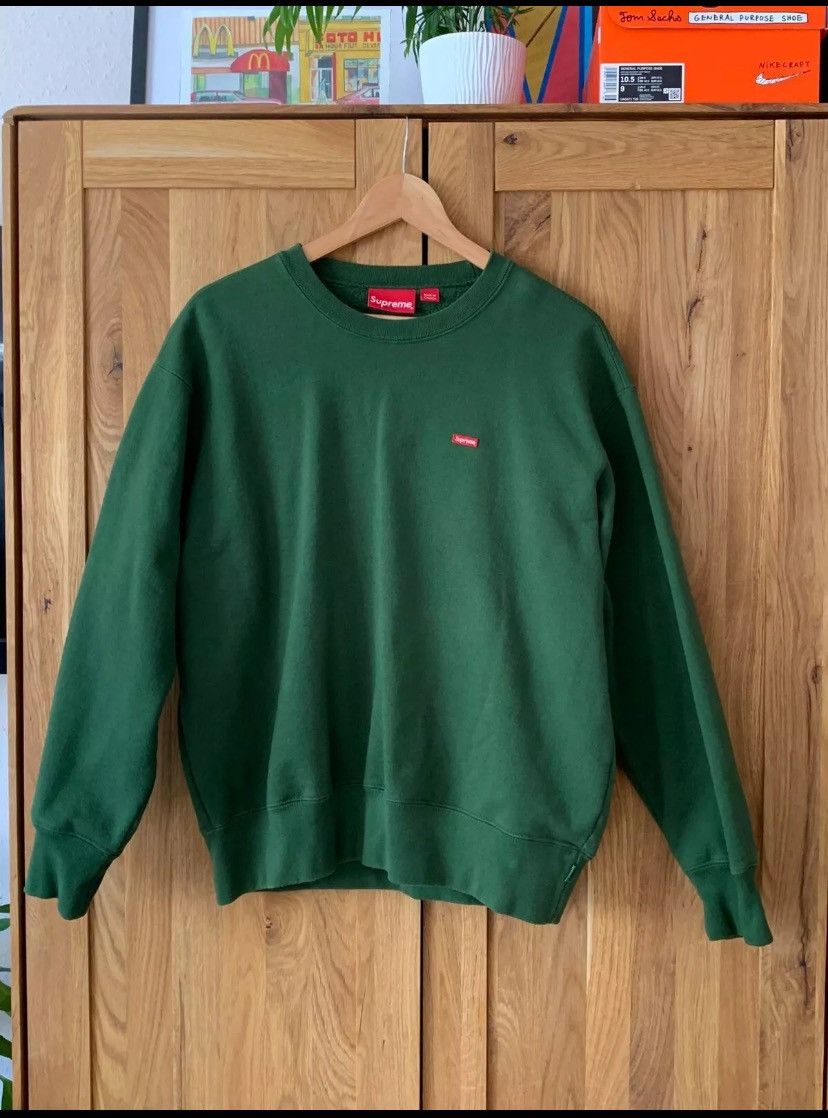 Supreme Supreme Small Box Crewneck GREEN S | Grailed
