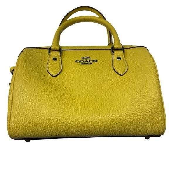 Coach NWT Coach Rowan Satchel Bag With Signature Canvas Strap Size ONE SIZE - 1 Thumbnail