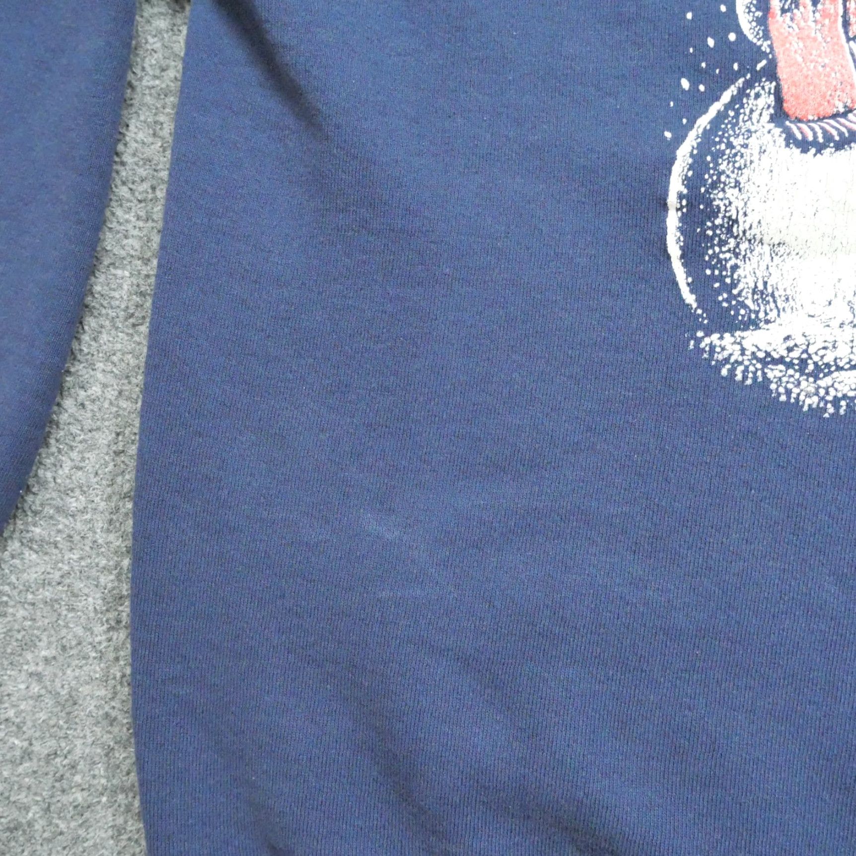 Vintage VINTAGE Womens XL Blue Pullover Raglan Sweatshirt Snowman Christmas 90s Raglan Crew Neck Cotton Blend Pull Over Size XL / US 12-14 / IT 48-50 - 6 Thumbnail