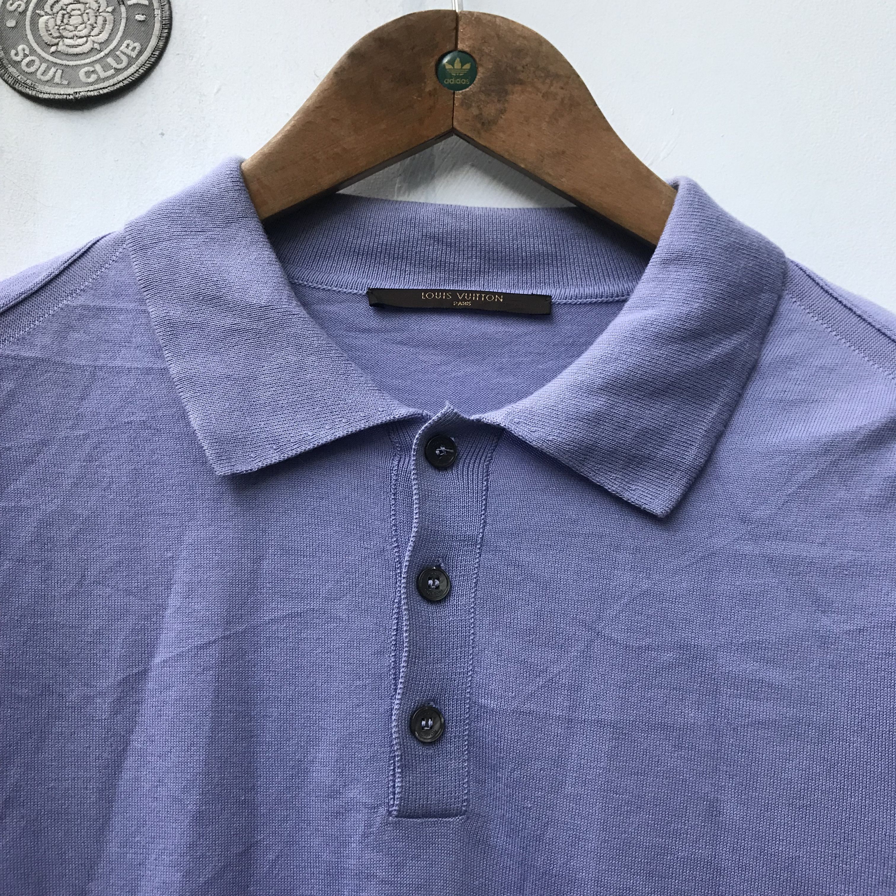 Designer × Louis Vuitton Lv Louis Vuitton Knitwear Polo Shirt Deep Purple Size L Size US L / EU 52-54 / 3 - 13 Thumbnail