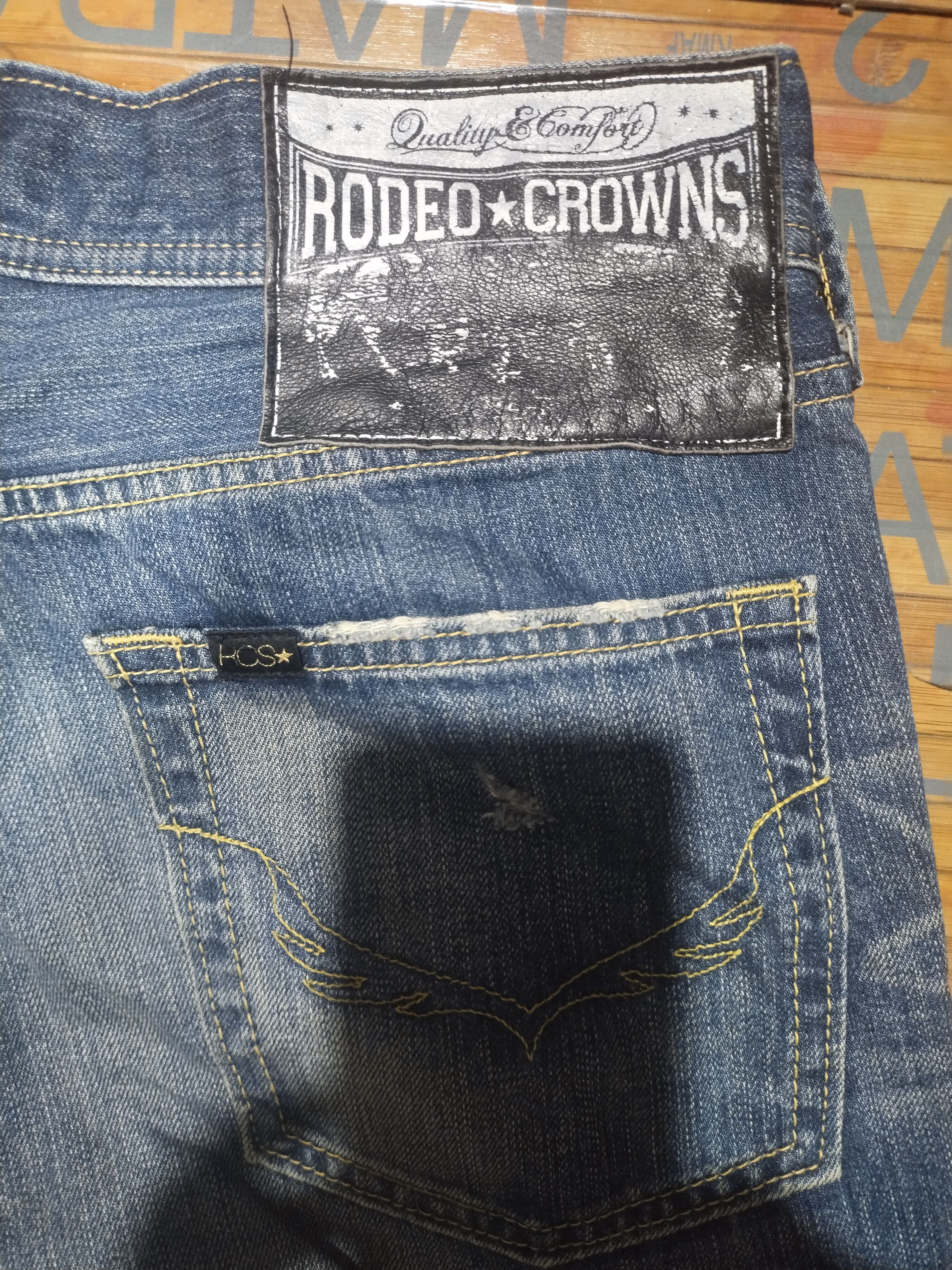 Japanese Brand × Vintage Vintage Women Jeans Rodeo*️⃣Crowns Sz 27" Size 27" / US 4 / IT 40 - 13 Thumbnail