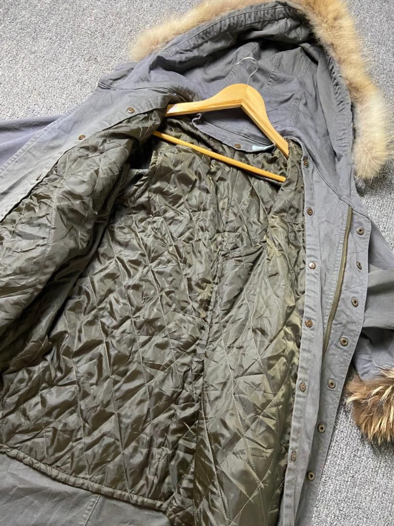 Japanese Brand En Recre Vintage Military Style Poncho with Fur (202) Size US S / EU 44-46 / 1 - 5 Thumbnail