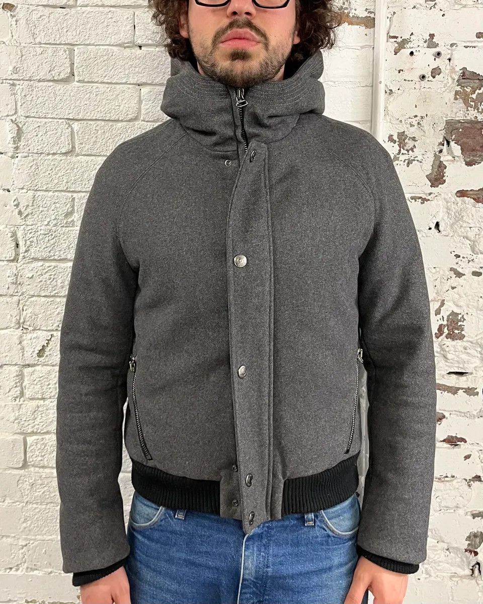 Pierre Balmain AW2012 Pierre Balmain Wool Zip Grey Bomber Jacket Size US S / EU 44-46 / 1 - 1 Thumbnail