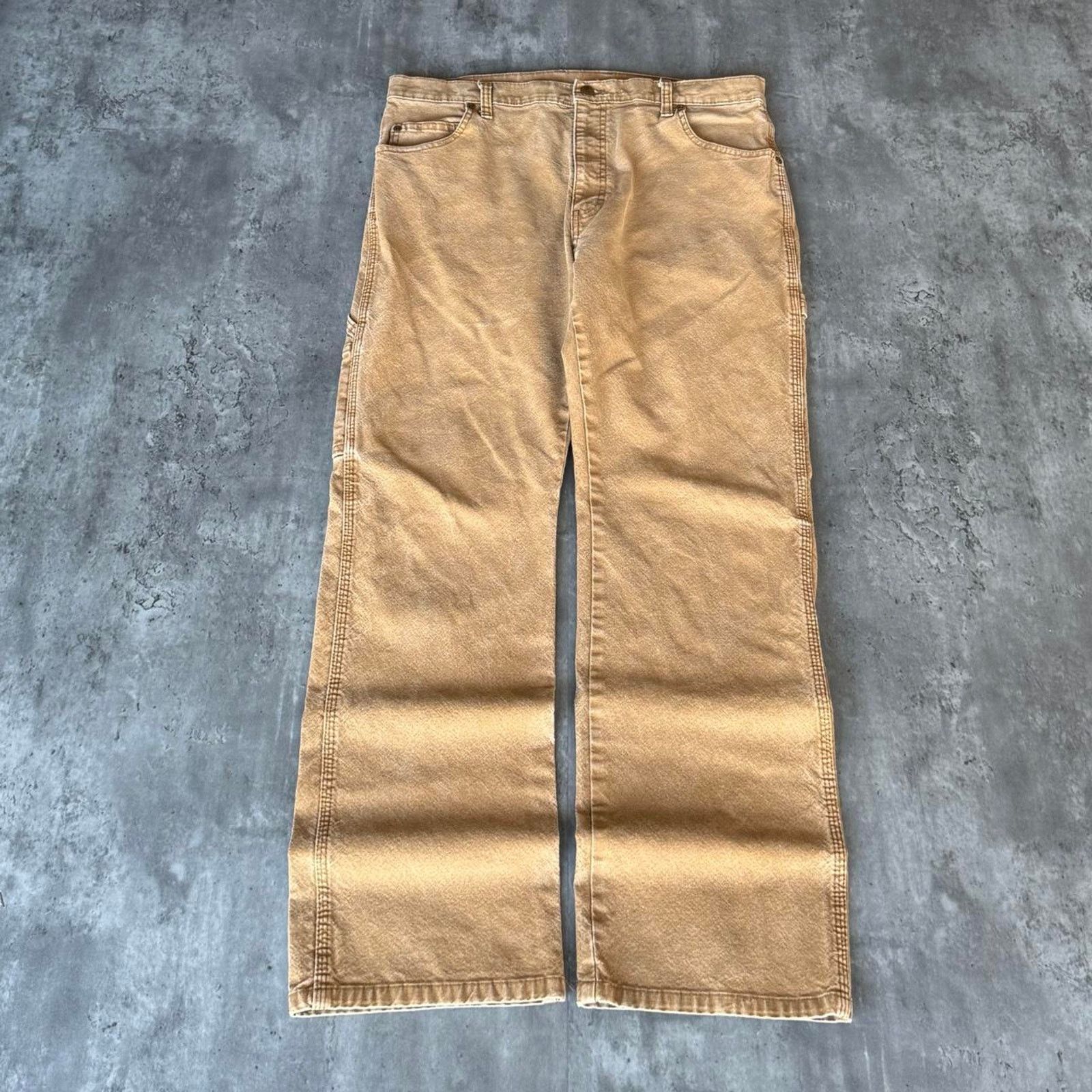 Carhartt × Dickies × Vintage Vintage Y2K Carhartt Style Baggy Opium Carpenter Pants Size US 35 - 2 Thumbnail