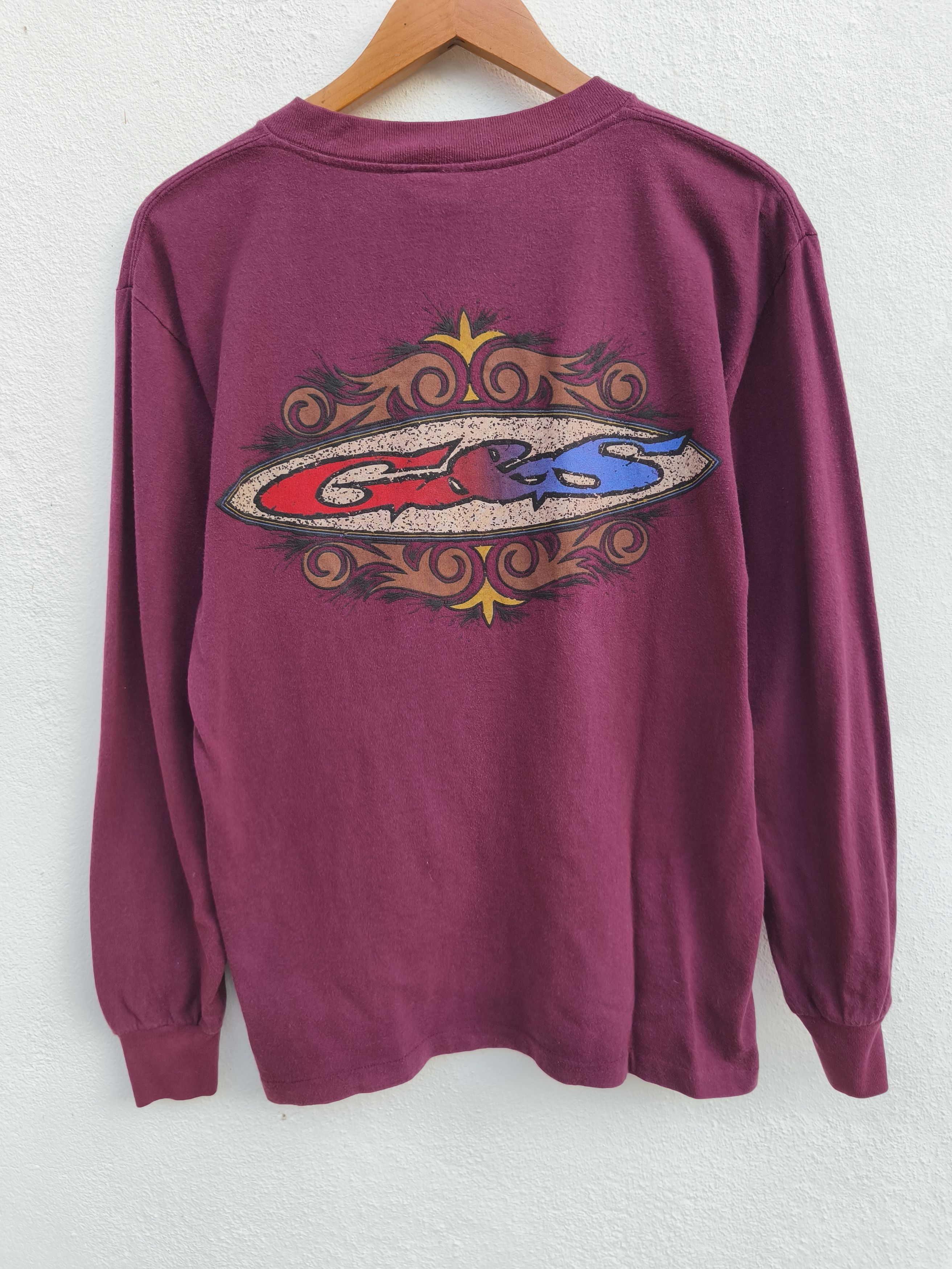 Gordon Rush 🔥 Vtg 90s Gordon And Smith t shirt long sleeve streetwear Size US M / EU 48-50 / 2 - 3 Thumbnail