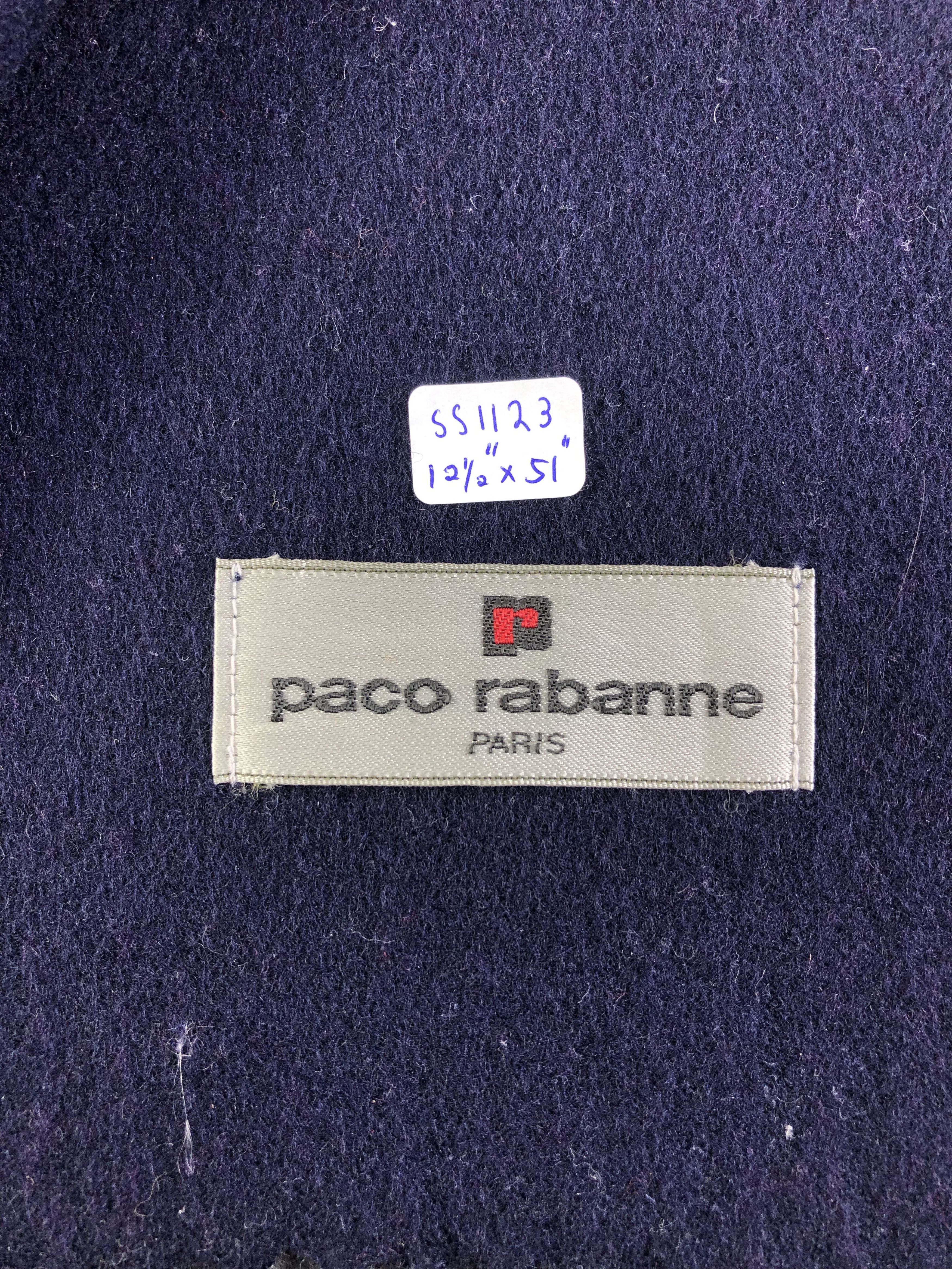 Paco Rabanne × Vintage Paco Rabanne Scarf / Muffler / Neckwear Size ONE SIZE - 4 Thumbnail