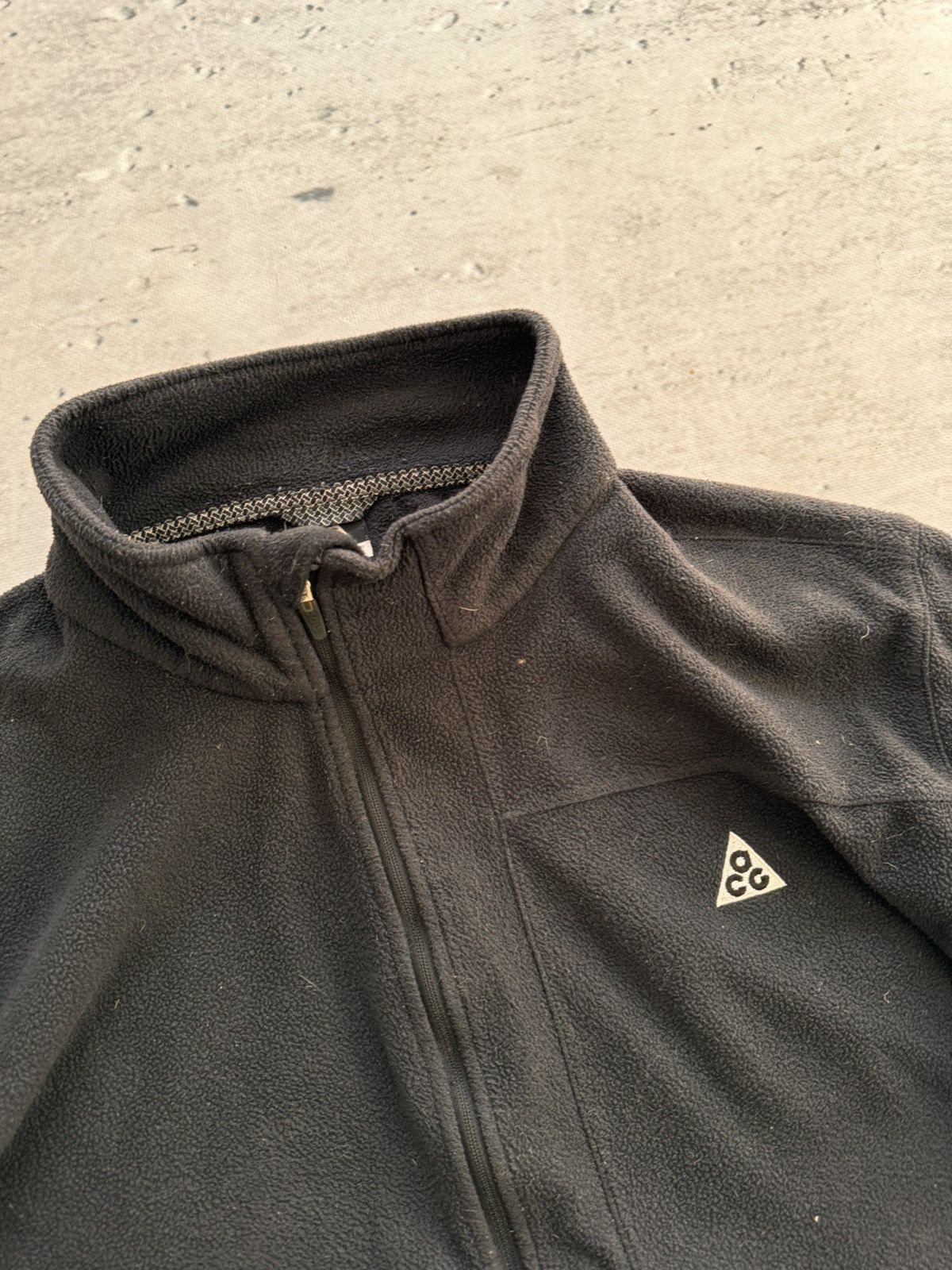 Nike × Nike ACG × Vintage NIKE ACG TEDDY FLEECE VINTAGE BASIC LOGO OVERSIZE ZIP HOODIE Size US XL / EU 56 / 4 - 7 Thumbnail