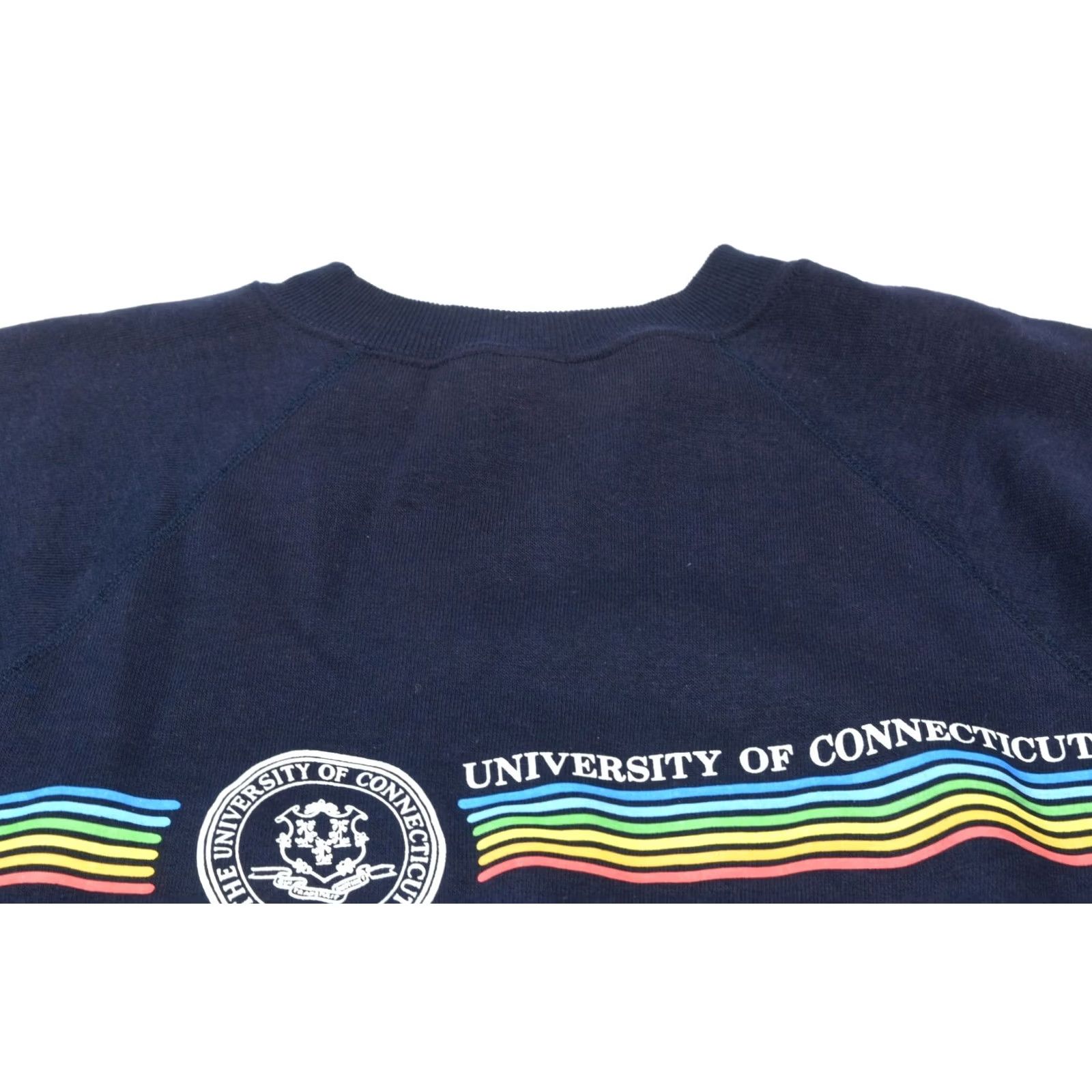 Velva Sheen Vintage University of Connecticut Sweater Velva Sheen 1980s Adult Medium Blue Letterman Mens Size US M / EU 48-50 / 2 - 3 Thumbnail