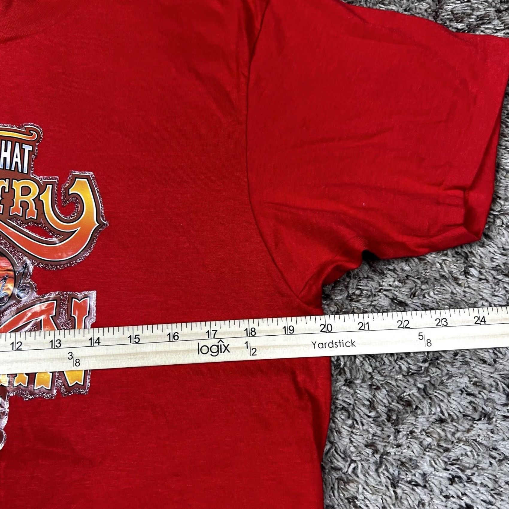 Hanes VINTAGE Hanes Red T-Shirt 80s Country Western Nashville Made USA Medium Shirt Unisex Adults Mens Womens Size US M / EU 48-50 / 2 - 7 Thumbnail