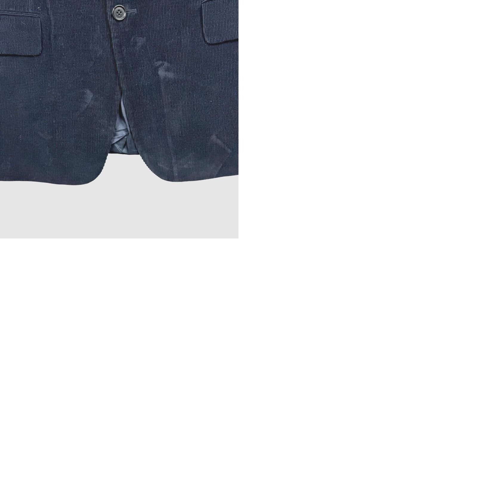 Vintage Scappino Blazer Blue 3-Button Corduroy 100% Cotton 42R Men Jacket Coat Vintage No Size 42R - 9 Thumbnail
