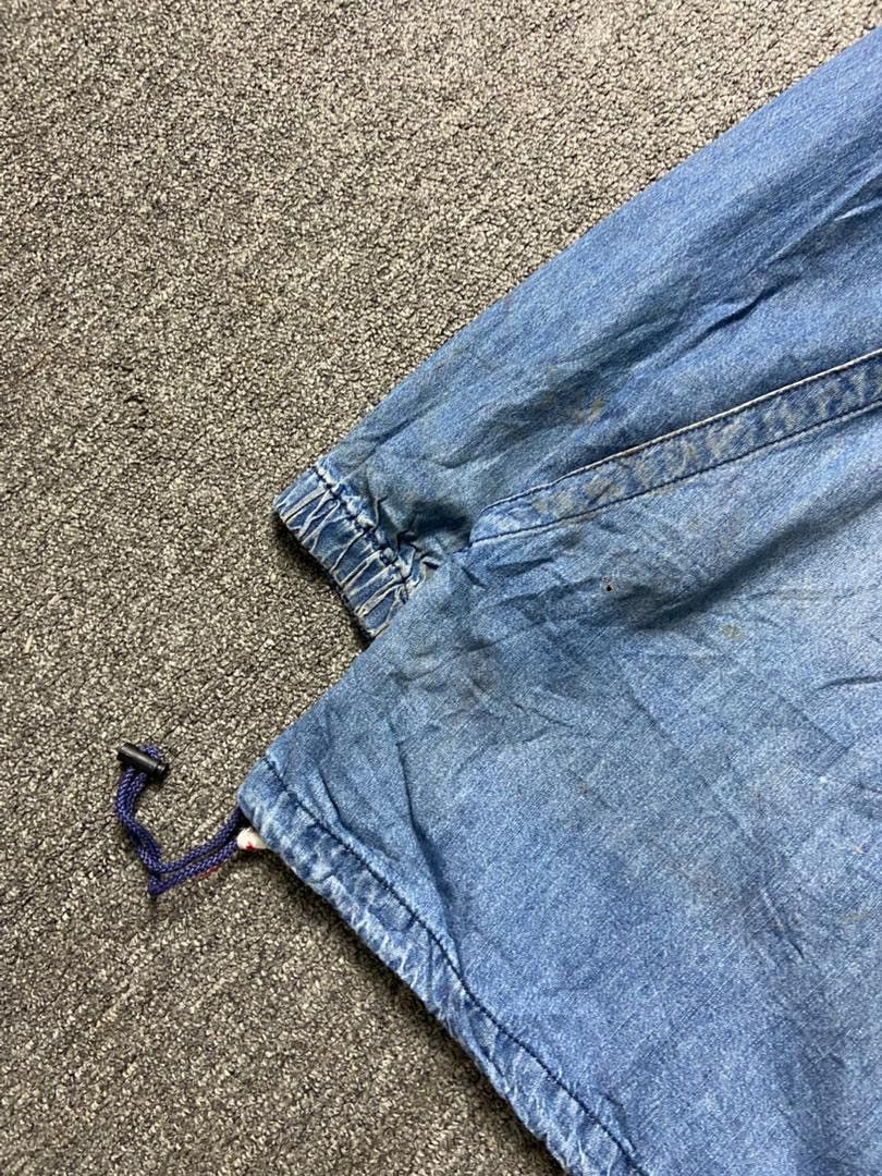 Japanese Brand Blue B Japanese Brand Half Zipper Denim Jacket (186) Size US L / EU 52-54 / 3 - 8 Thumbnail