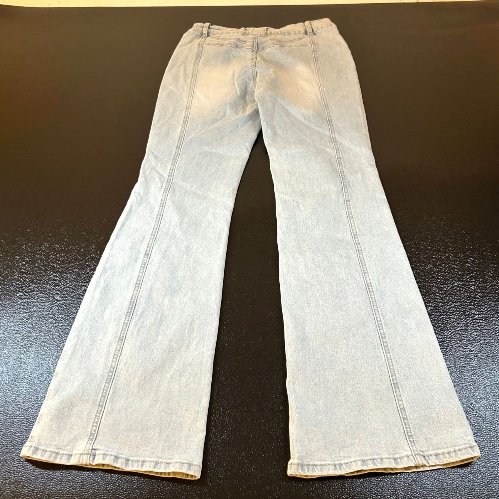 Vintage NVFelix Flare Jeans Womens Medium Light Blue High Rise Stretch Patch Pockets NWT Size 27" / US 4 / IT 40 - 5 Thumbnail