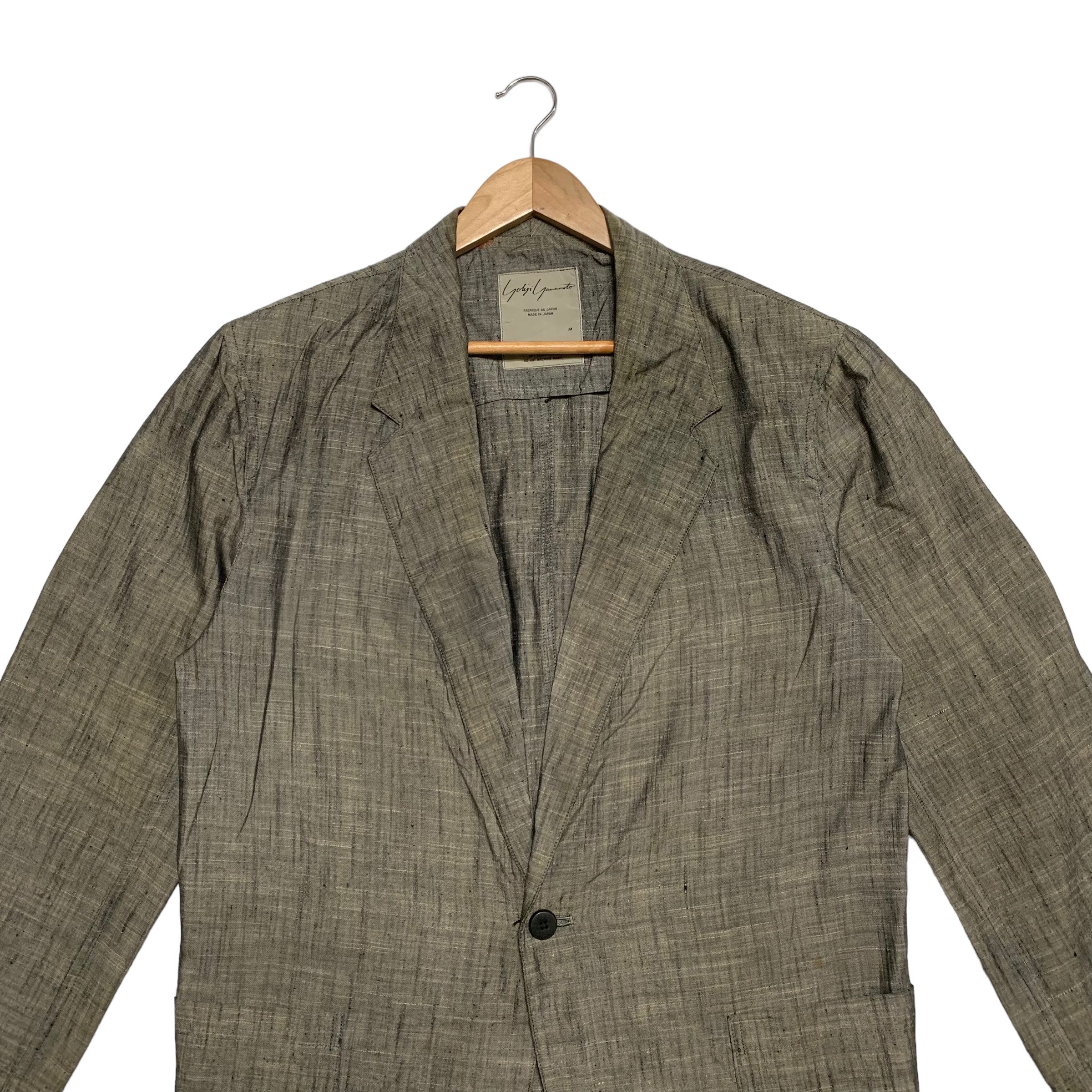 Yohji Yamamoto Vintage 80s Yohji Yamamoto SIgnature Silk Coat Blazer Size M / US 6-8 / IT 42-44 - 3 Thumbnail