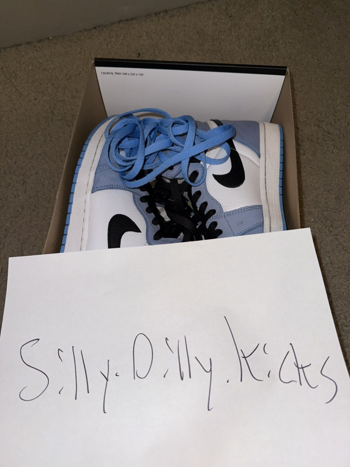 Jordan Brand × Nike Jordan 1 High University Blue Size US 10.5 / EU 43-44 - 10 Thumbnail