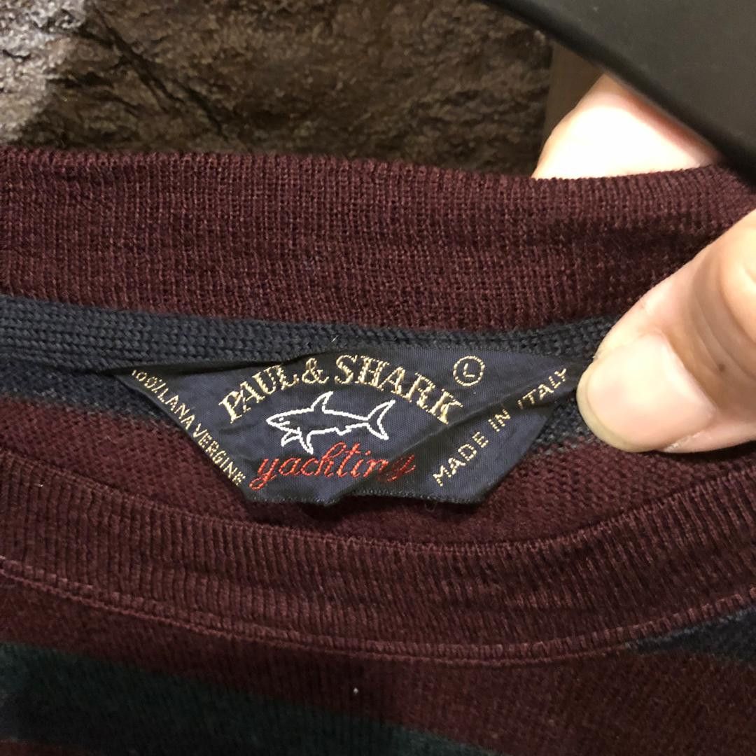 Paul & Shark Vintage Paul & Shark Wool Sweater Made in Italy Striped Size US L / EU 52-54 / 3 - 5 Thumbnail