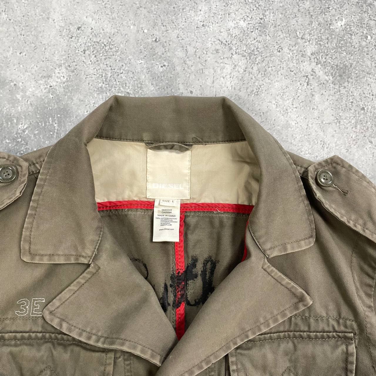Diesel Diesel Blue Panthers Military Collar Jacket Olive Green L Size US L / EU 52-54 / 3 - 3 Thumbnail