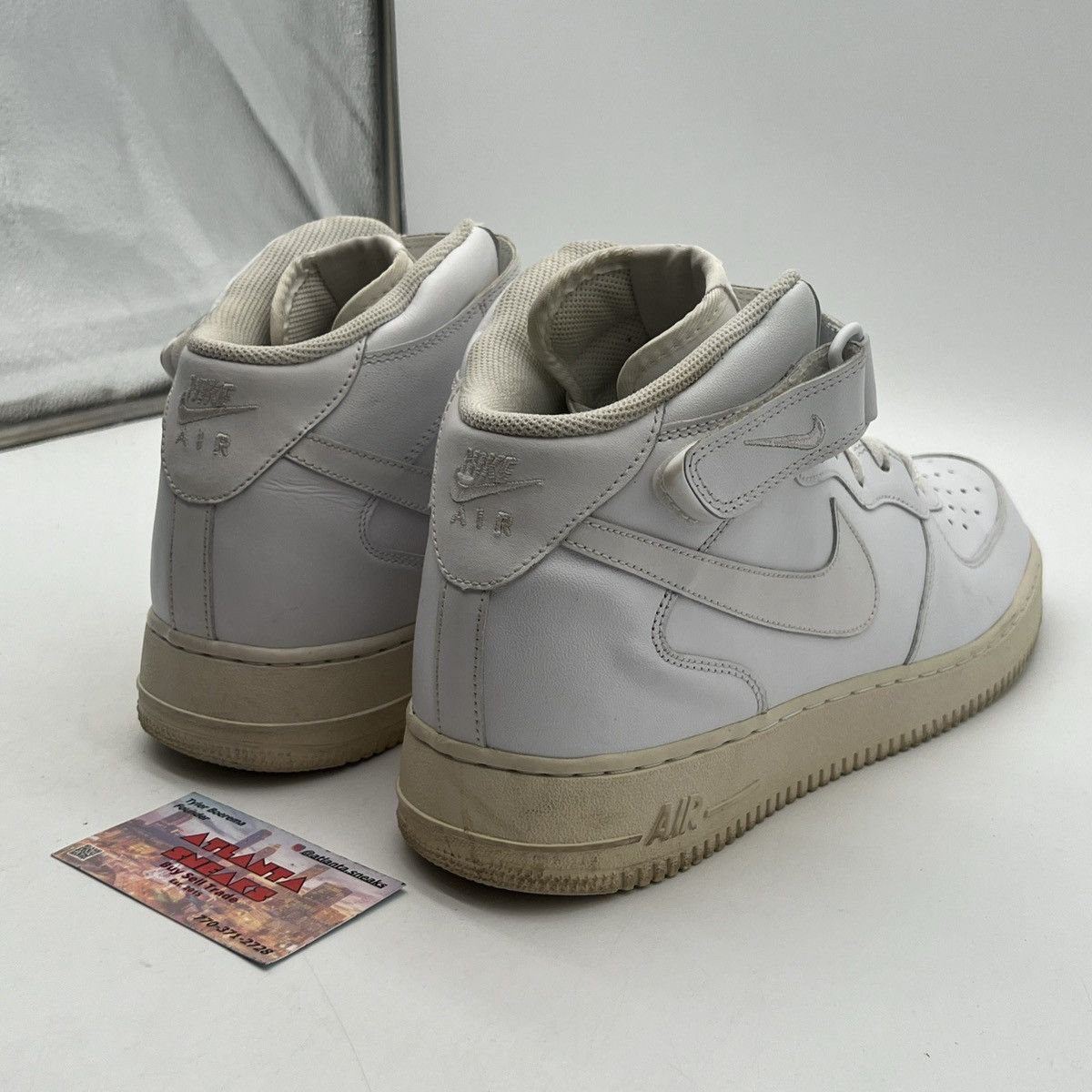 Nike Air Force 1 mid 07 white Size US 13 / EU 46 - 5 Thumbnail