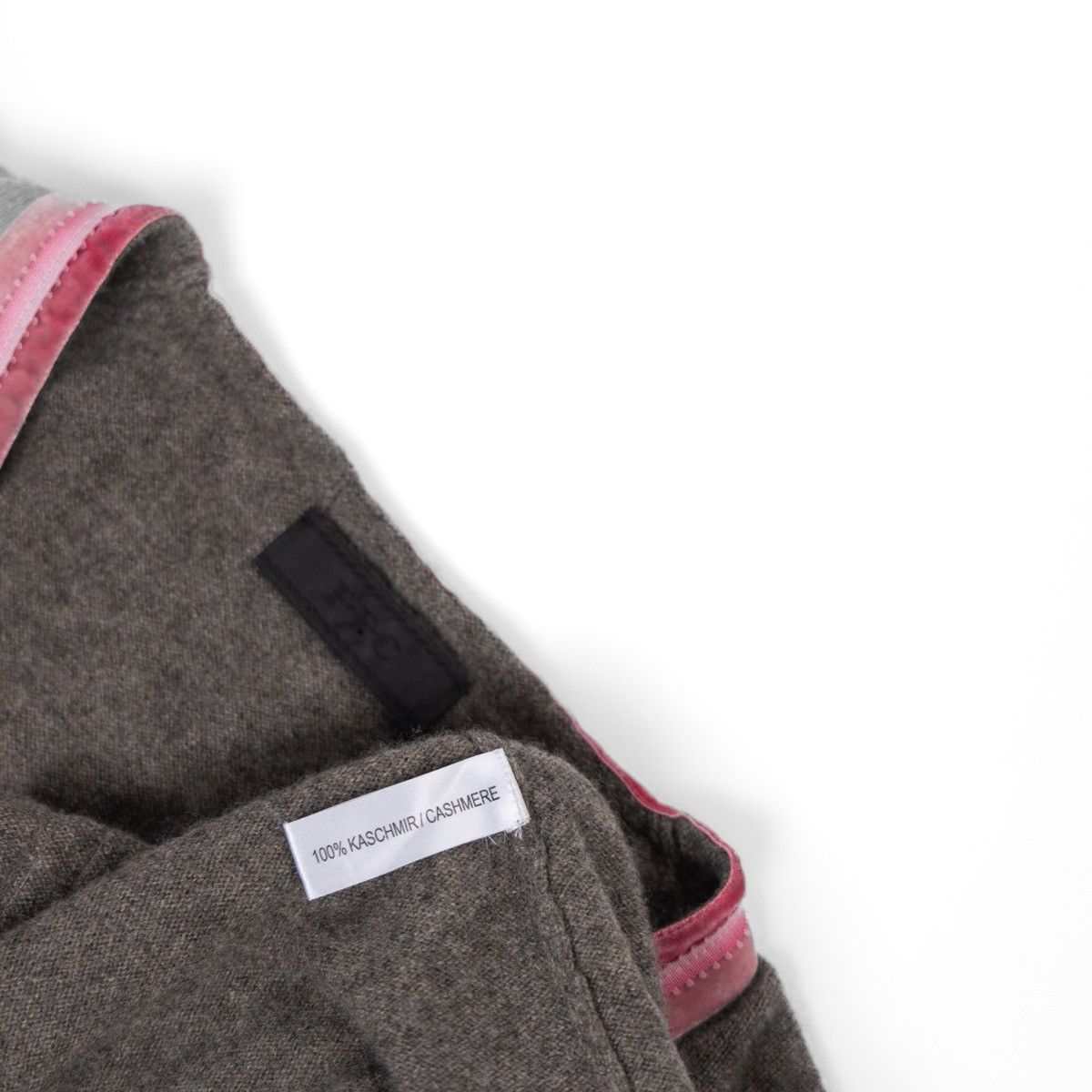 Other FFC Womens Cashmere Cardigan Grey Pink Trim Button Knit Size S / US 4 / IT 40 - 8 Thumbnail