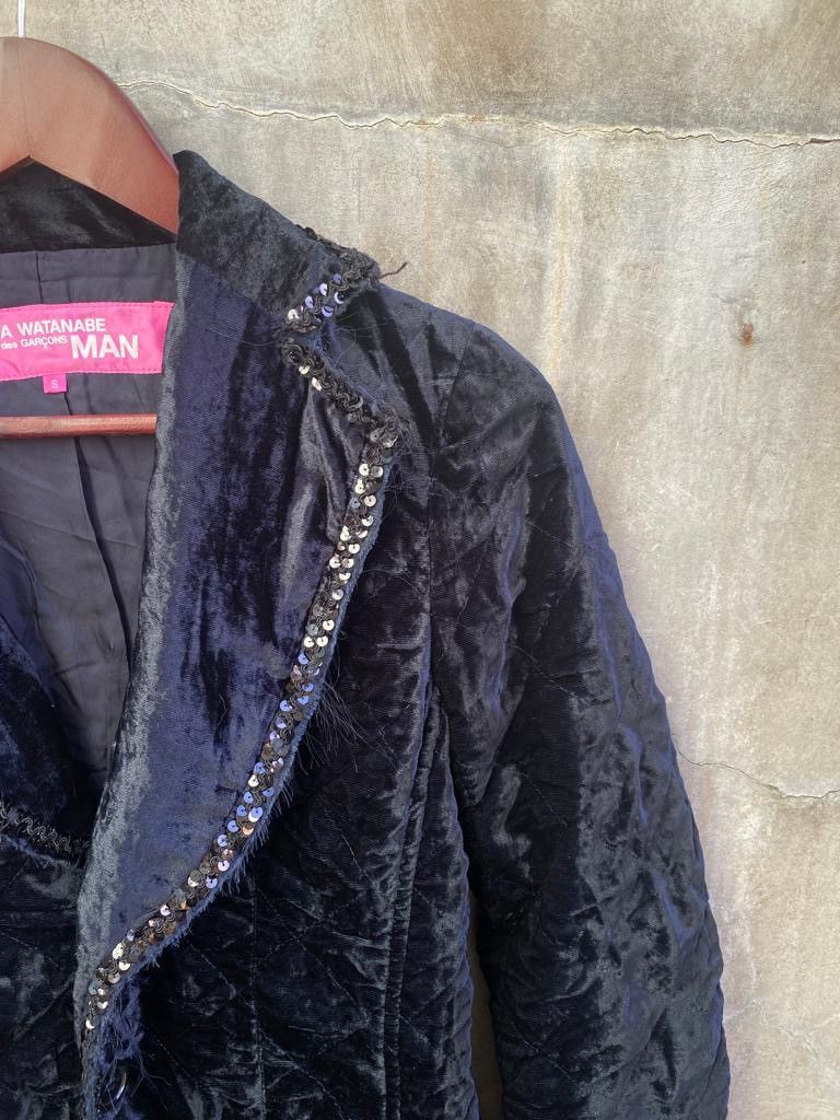 Junya Watanabe FW2005 Velour Tailored Blazer Jacket Size S / US 4 / IT 40 - 4 Thumbnail