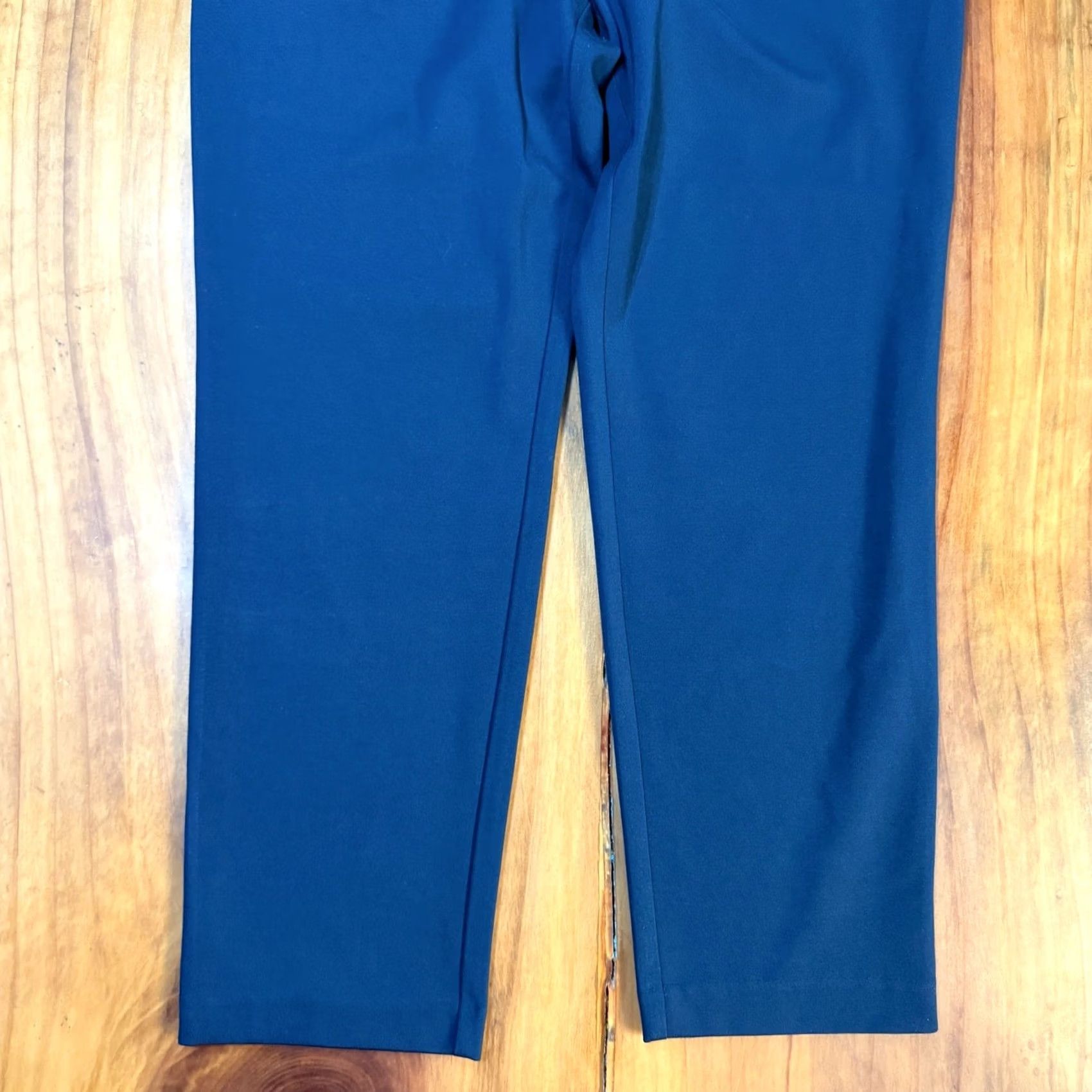J. Jill J.Jill Women's Pants Knit Ponte Navy Pull On Elastic Waist Casual Career 28 Inseam Large L Flat Front Tapered Dress Pants Size 36 Waist Womens Size 36" / US 14 / IT 50 - 2 Thumbnail