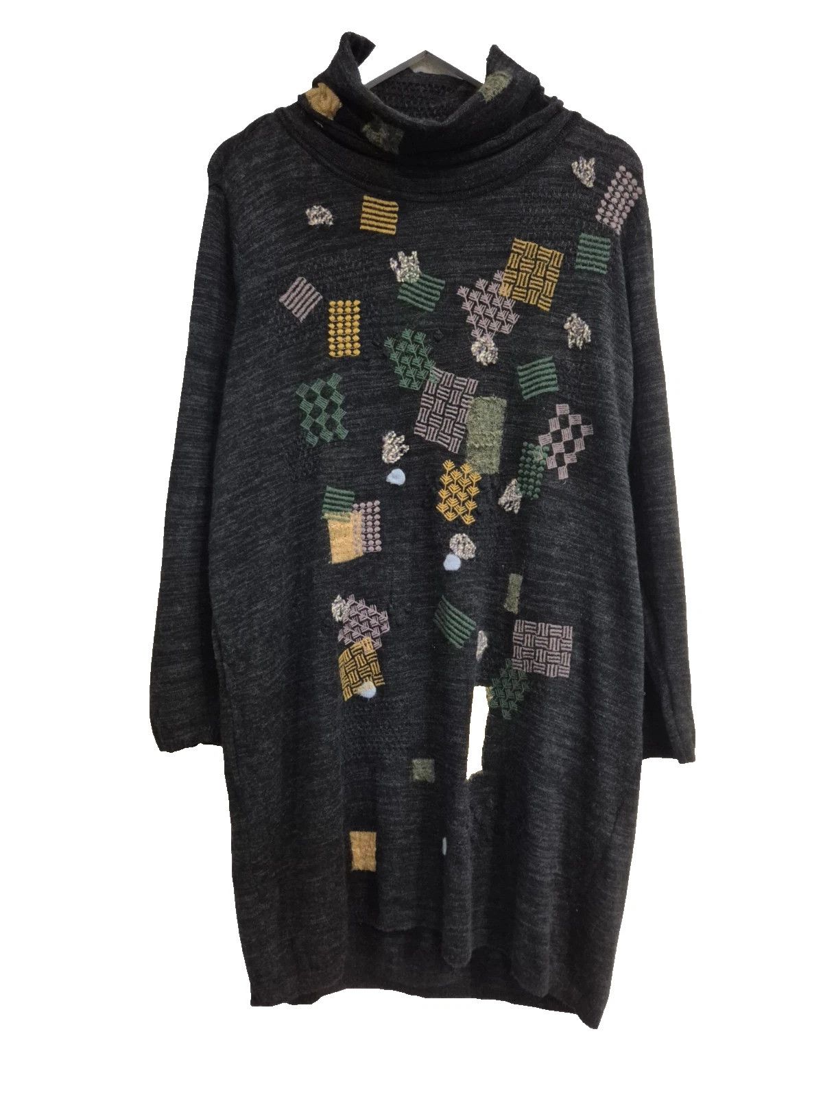 Japanese Brand Sato Seni FUGA FUGA Japanese Art To Wear Knit Sweater Dress Size ONE SIZE - 1 Thumbnail
