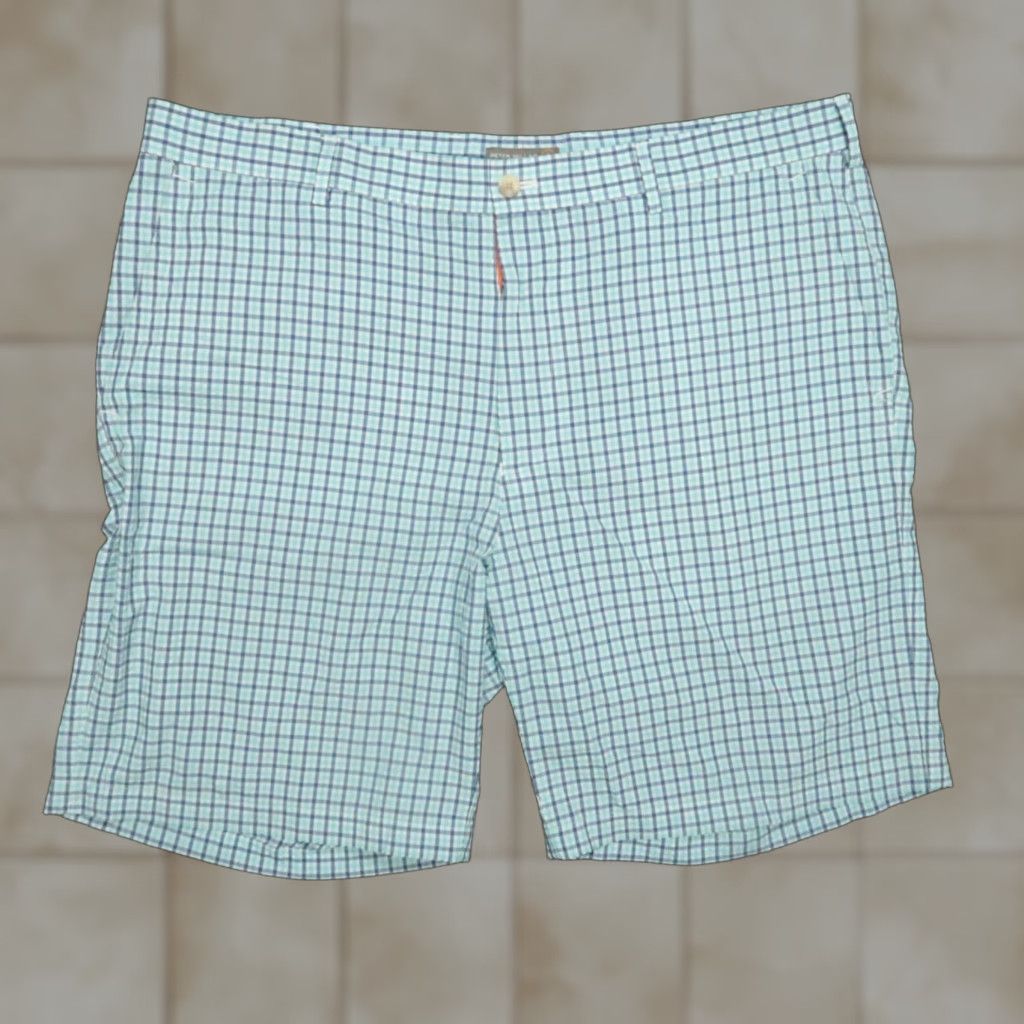 Peter Millar Peter Millar Shorts Men 38 Blue White Apex Seersucker Performance Chino Size US 38 / EU 54 - 1 Thumbnail